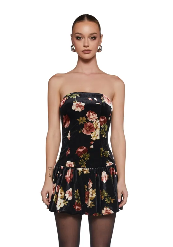 Fated Florals Mini Dress sold by Dolls Kill