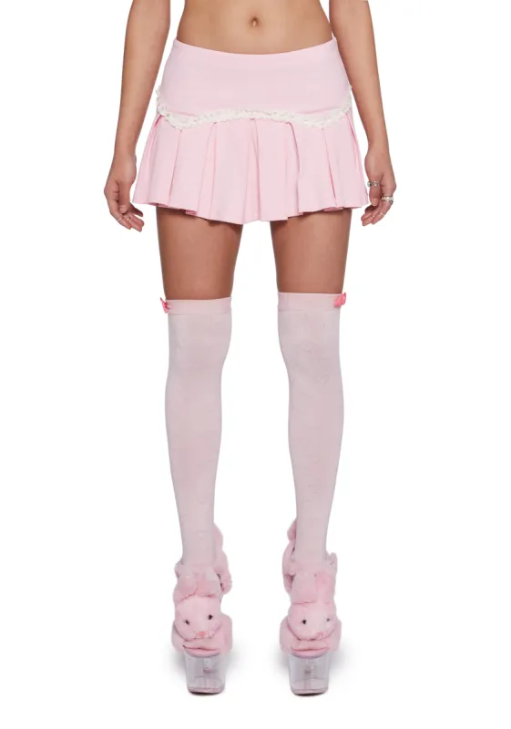 Flirty Confessions Pleated Mini Skirt sold by Dolls Kill