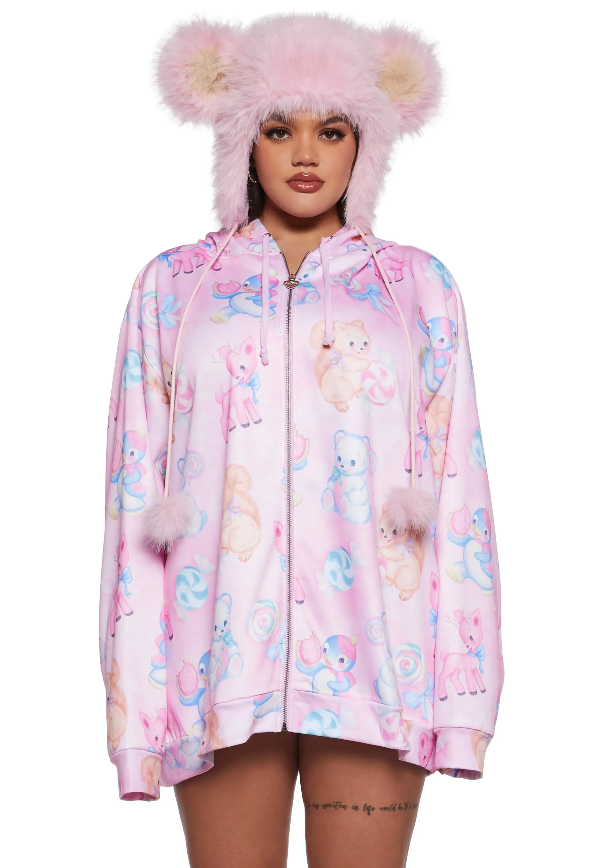 Candy Cravers Fleece Hoodie sold by Dolls Kill product image thumbnail 2
