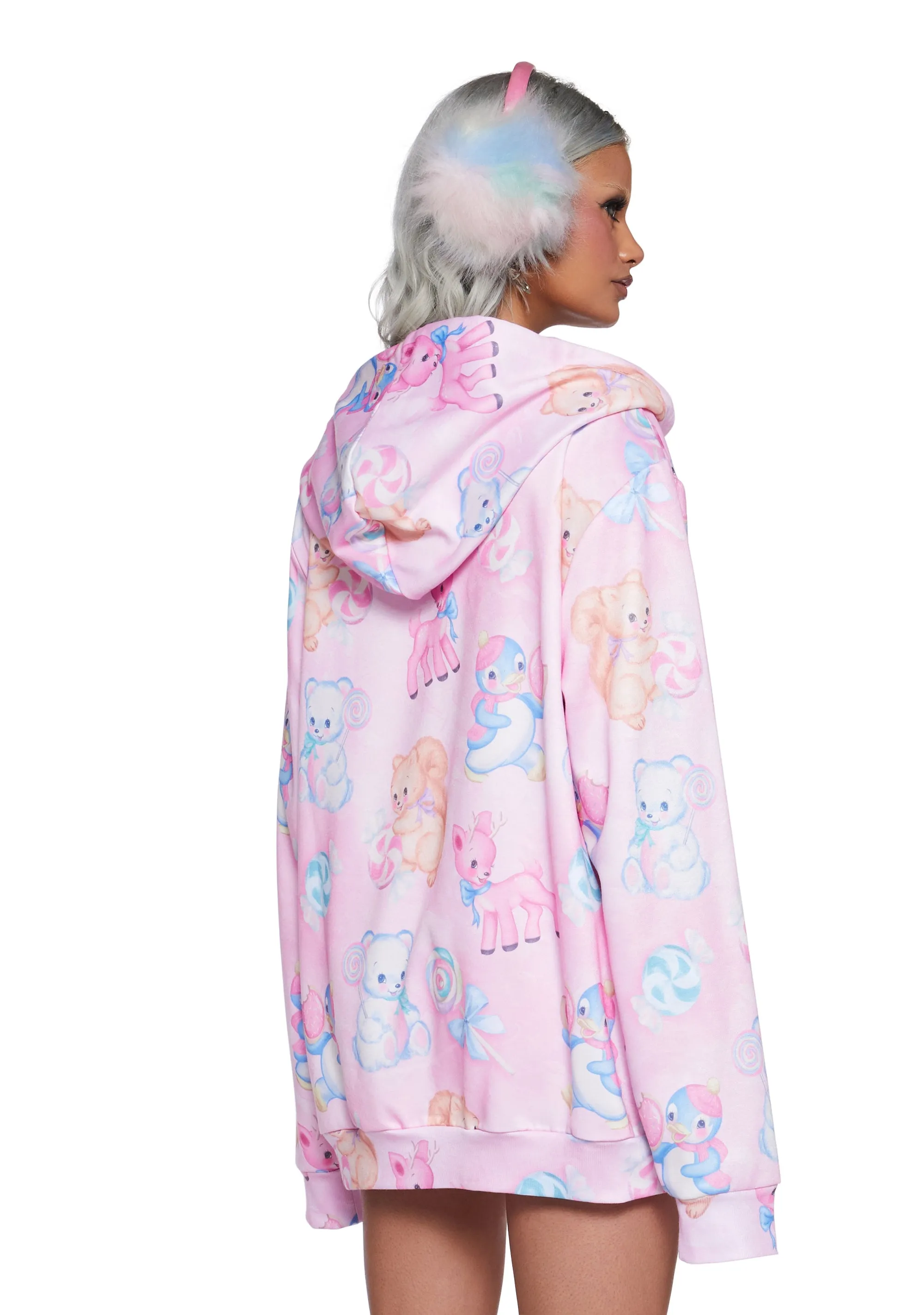 Candy Cravers Fleece Hoodie sold by Dolls Kill product image thumbnail 4