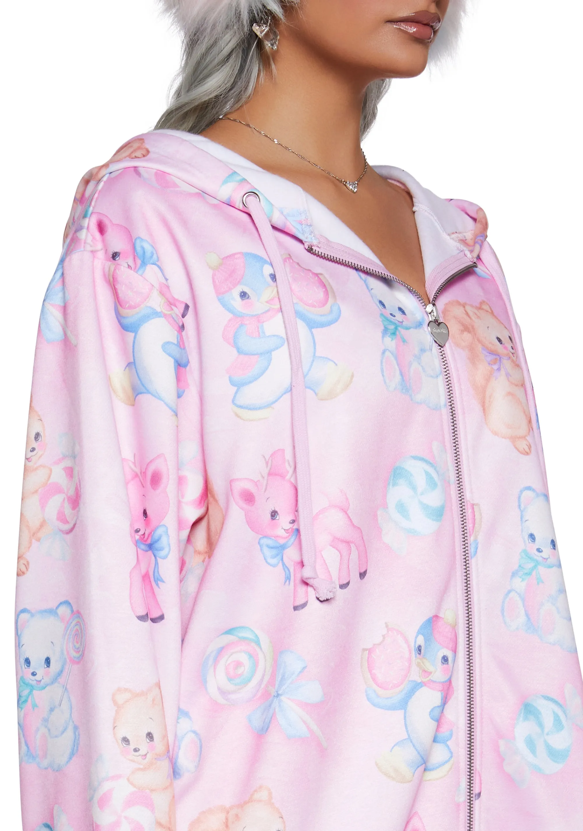Candy Cravers Fleece Hoodie sold by Dolls Kill product image thumbnail 5