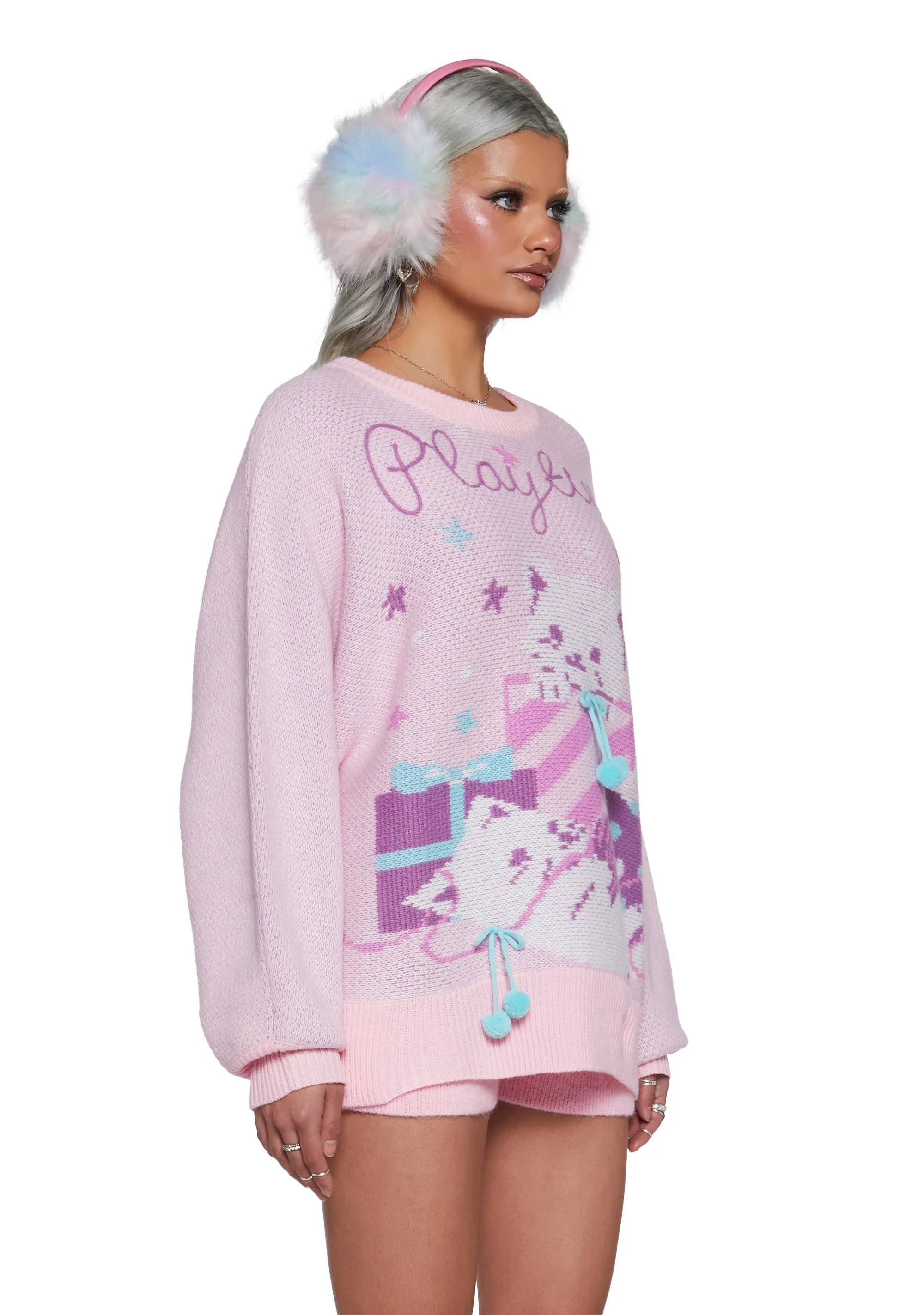 Paws And Surprises Intarsia Sweater sold by Dolls Kill product image thumbnail 3