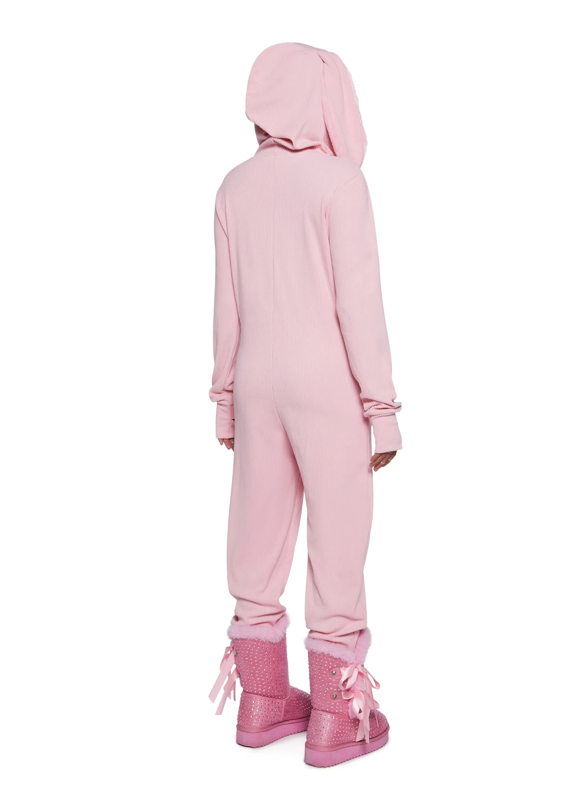Your Snow Bunny Hooded Jumpsuit sold by Dolls Kill product image thumbnail 4