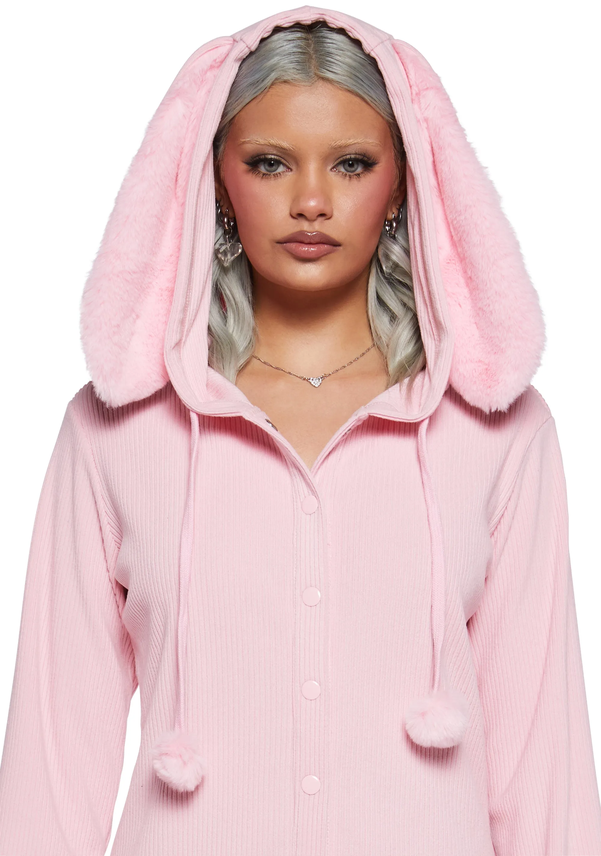 Your Snow Bunny Hooded Jumpsuit sold by Dolls Kill product image thumbnail 2