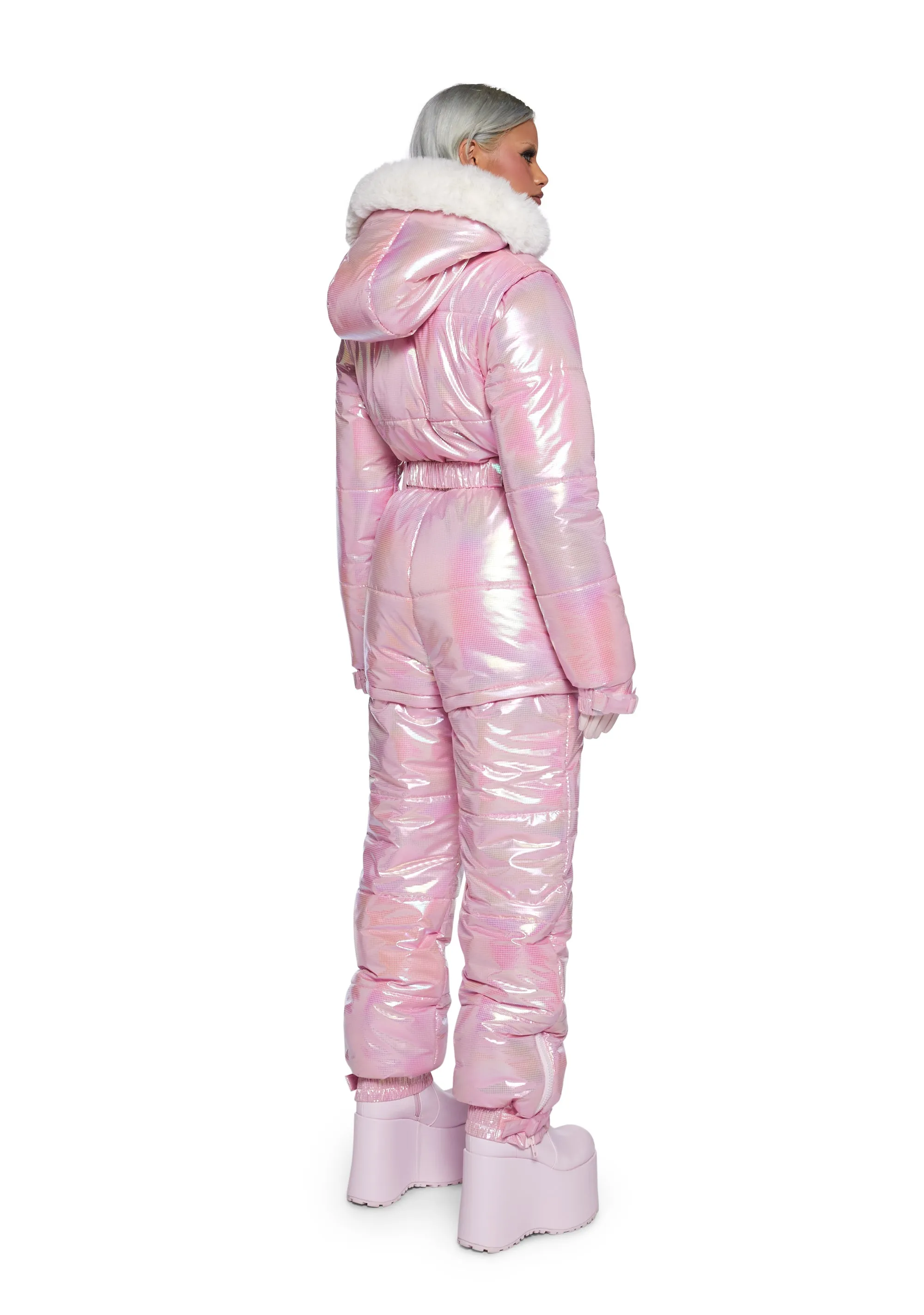 Frosted Glow Iridescent Snowsuit sold by Dolls Kill product image thumbnail 4