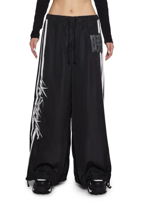 Tripp NYC × DEATH NOTE Split Pants レム×ミサ TRIPP NYC X Deathnote Rem X Misa Pants [Black/White] Fitted