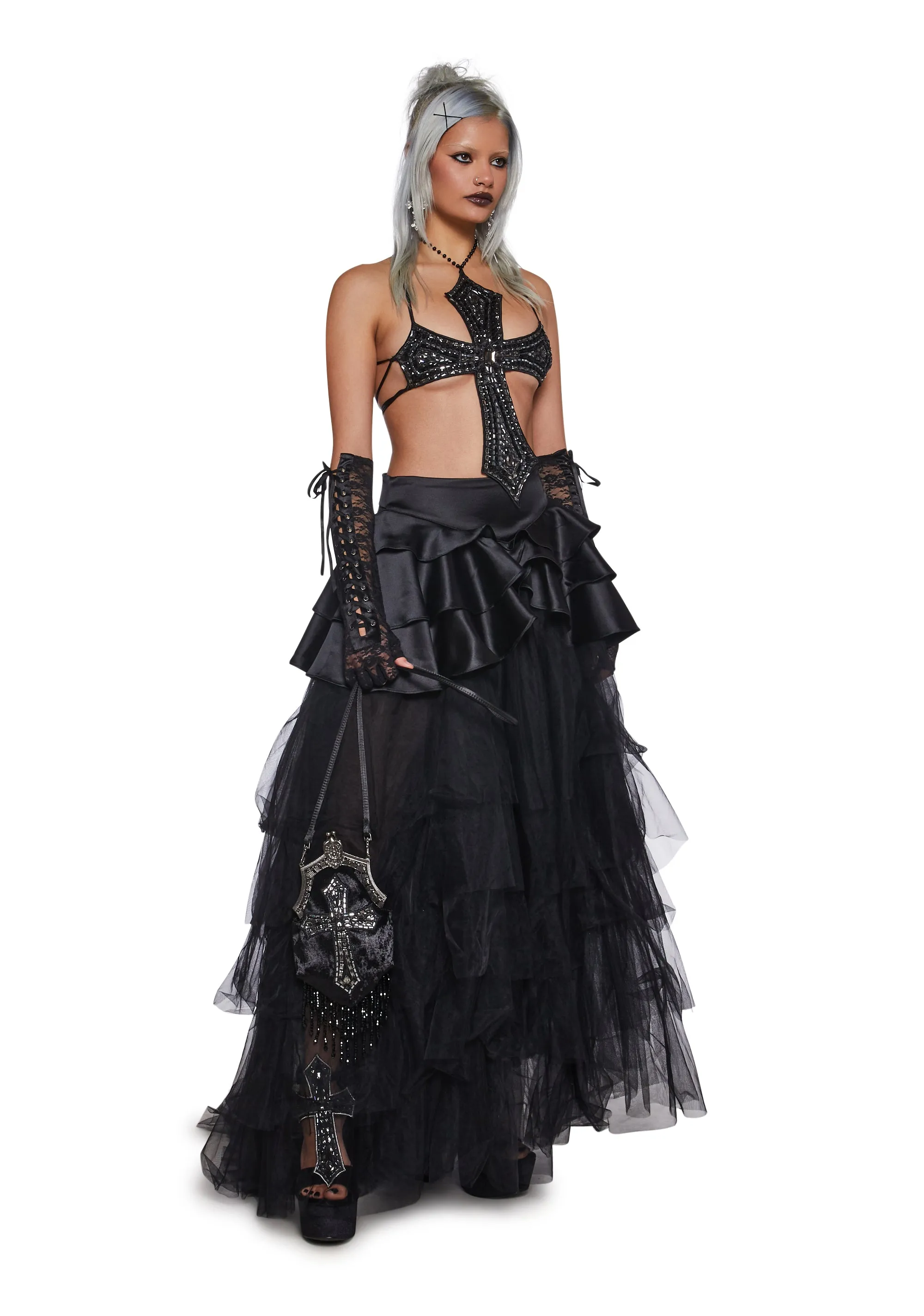 Nocturne Enchantment Maxi Skirt sold by Dolls Kill product image thumbnail 2
