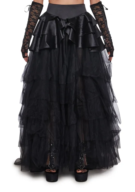 Nocturne Enchantment Maxi Skirt sold by Dolls Kill