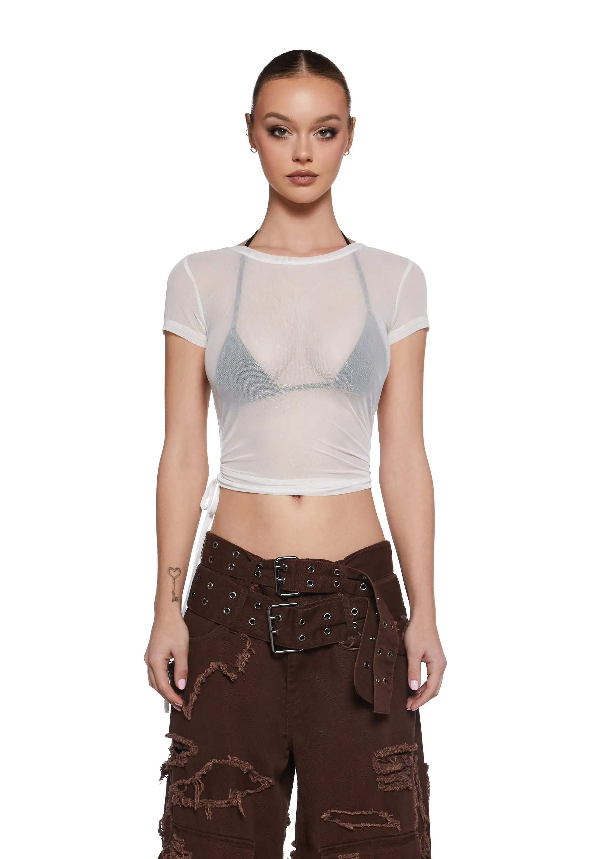 100 Percent That Bish Mesh Tee sold by Dolls Kill