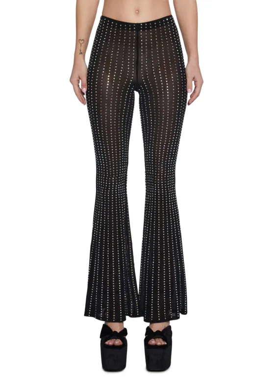 Naughty Glitz Rhinestone Pants sold by Dolls Kill