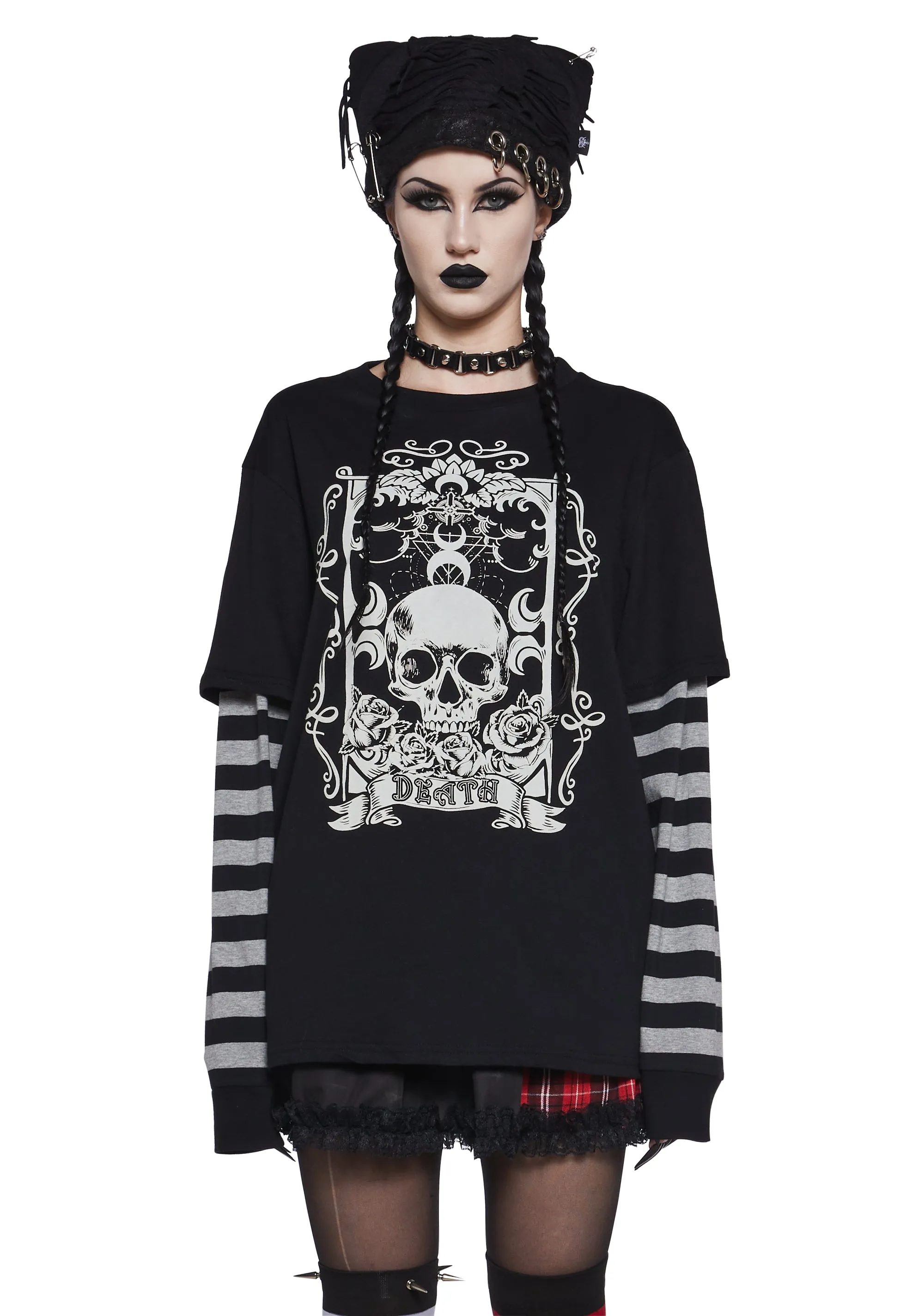 Cold Embrace Long Sleeve Tee sold by Dolls Kill