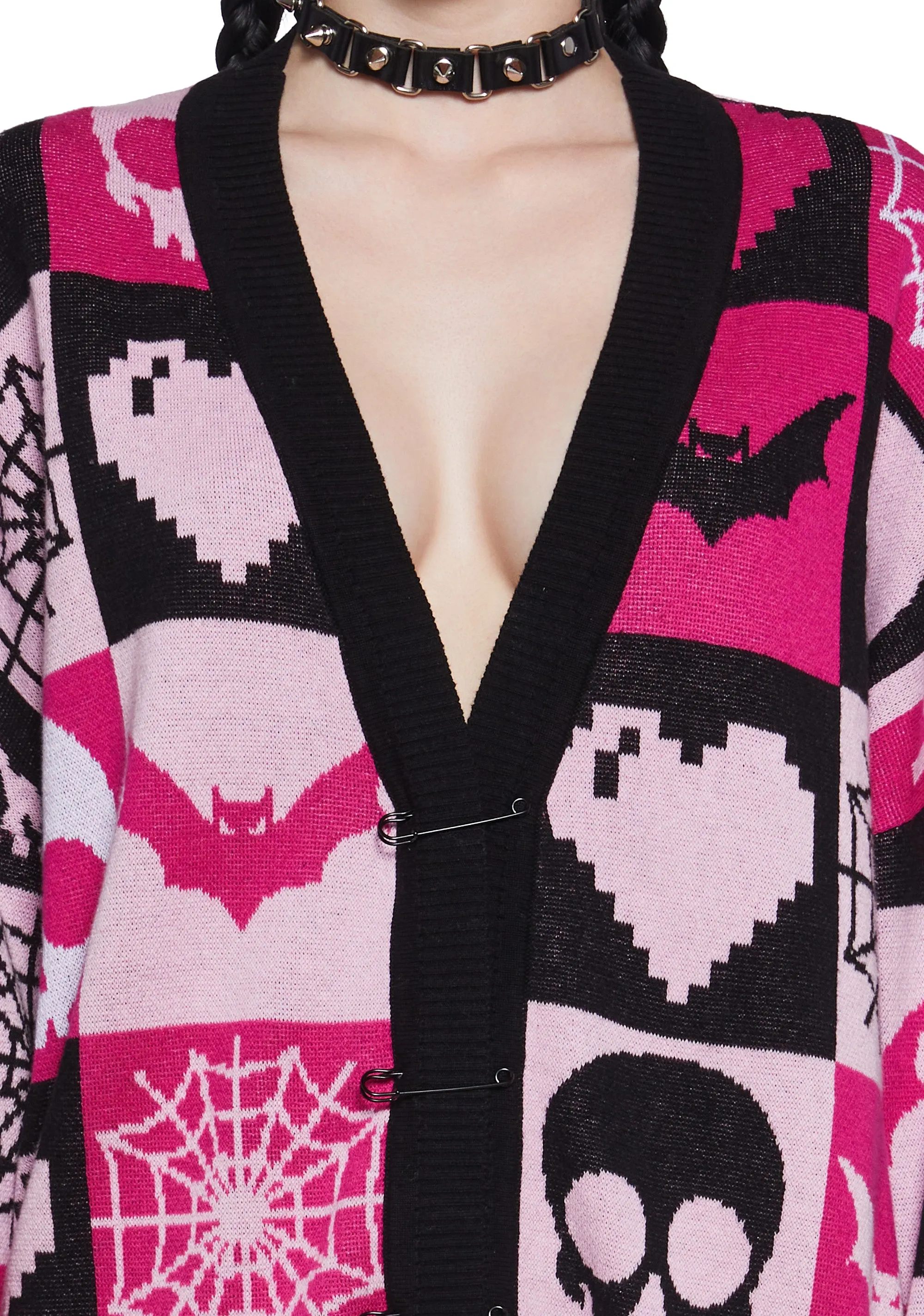 Darkest Affection Patchwork Cardigan sold by Dolls Kill product image thumbnail 5