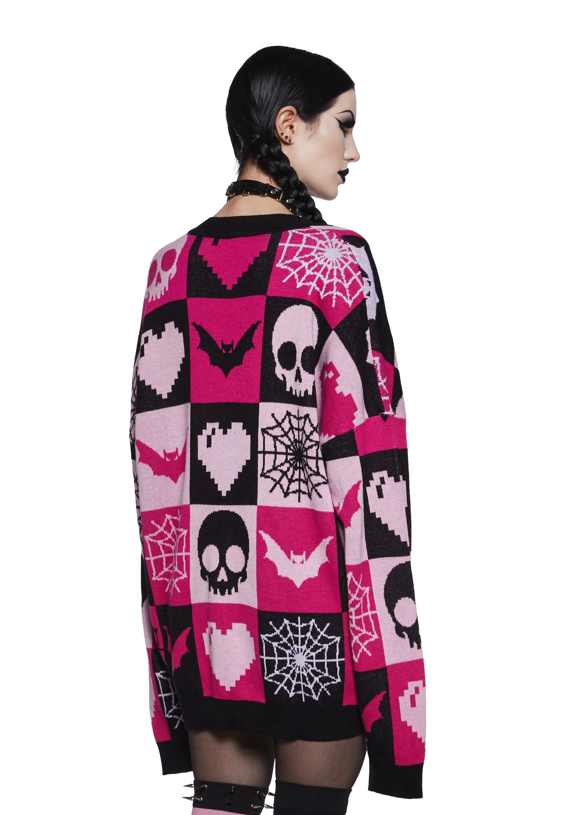 Darkest Affection Patchwork Cardigan sold by Dolls Kill product image thumbnail 4