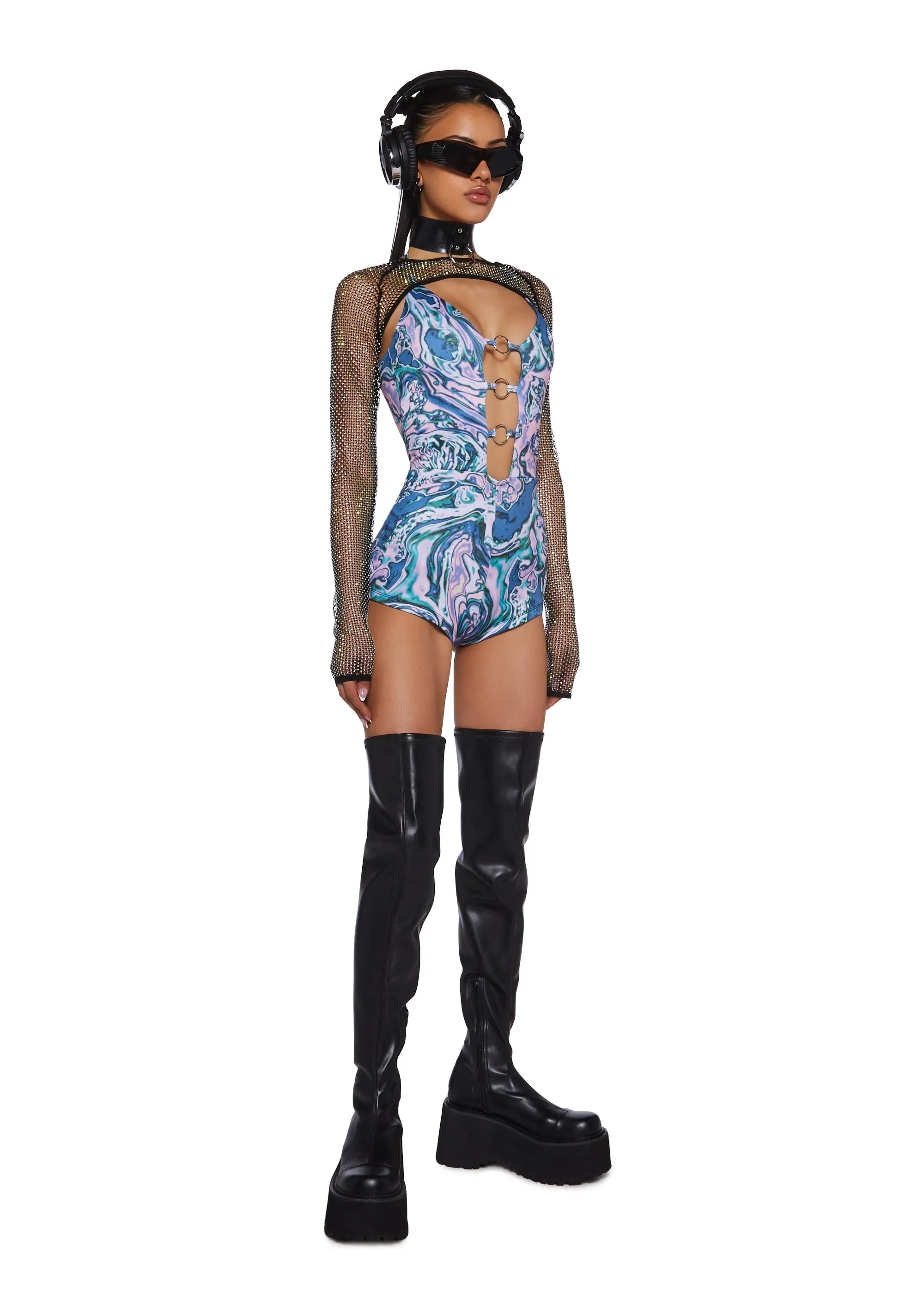 Techno Angel Romper sold by Dolls Kill product image thumbnail 2