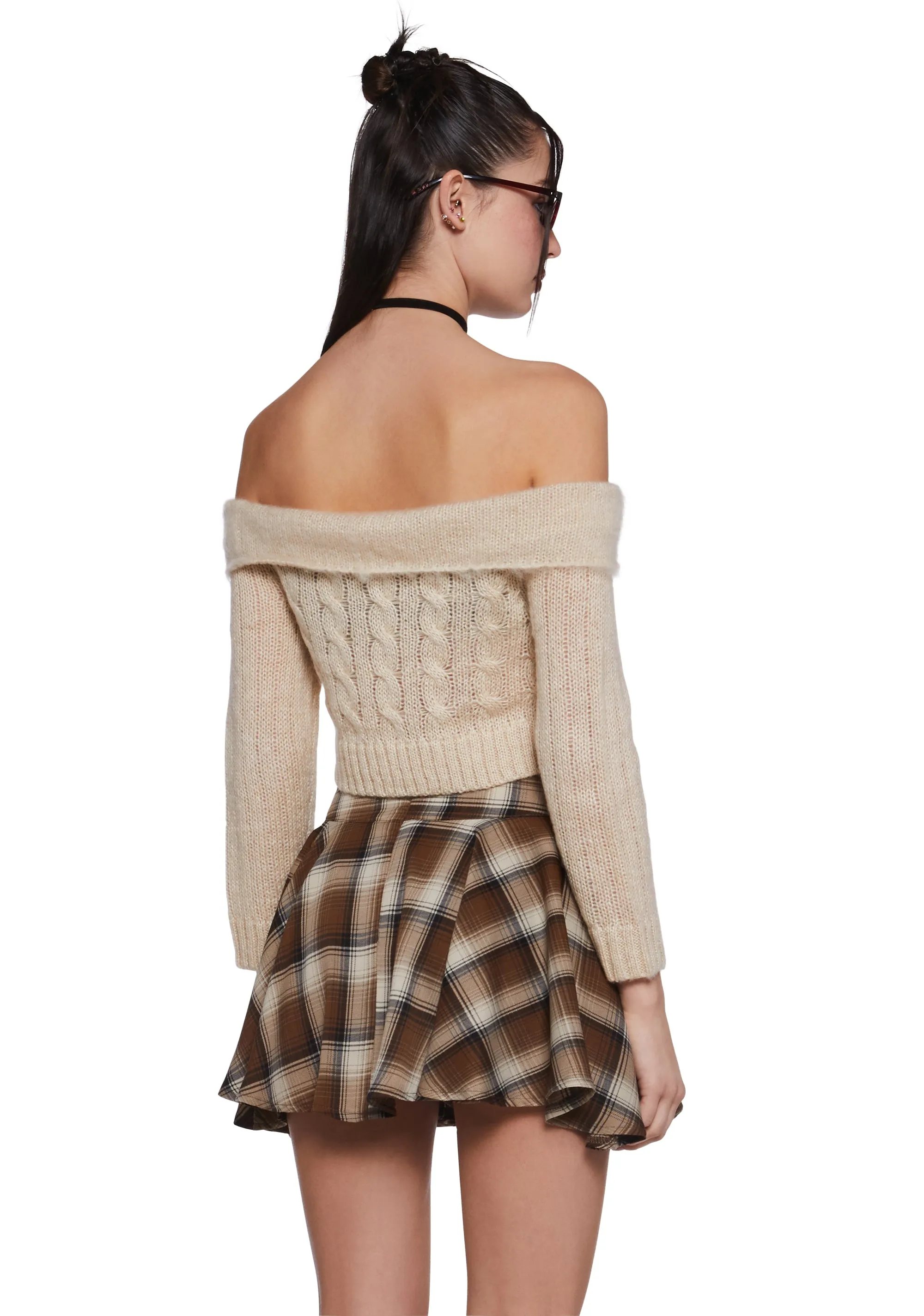 Tutoring Hours Cropped Sweater sold by Dolls Kill product image thumbnail 4