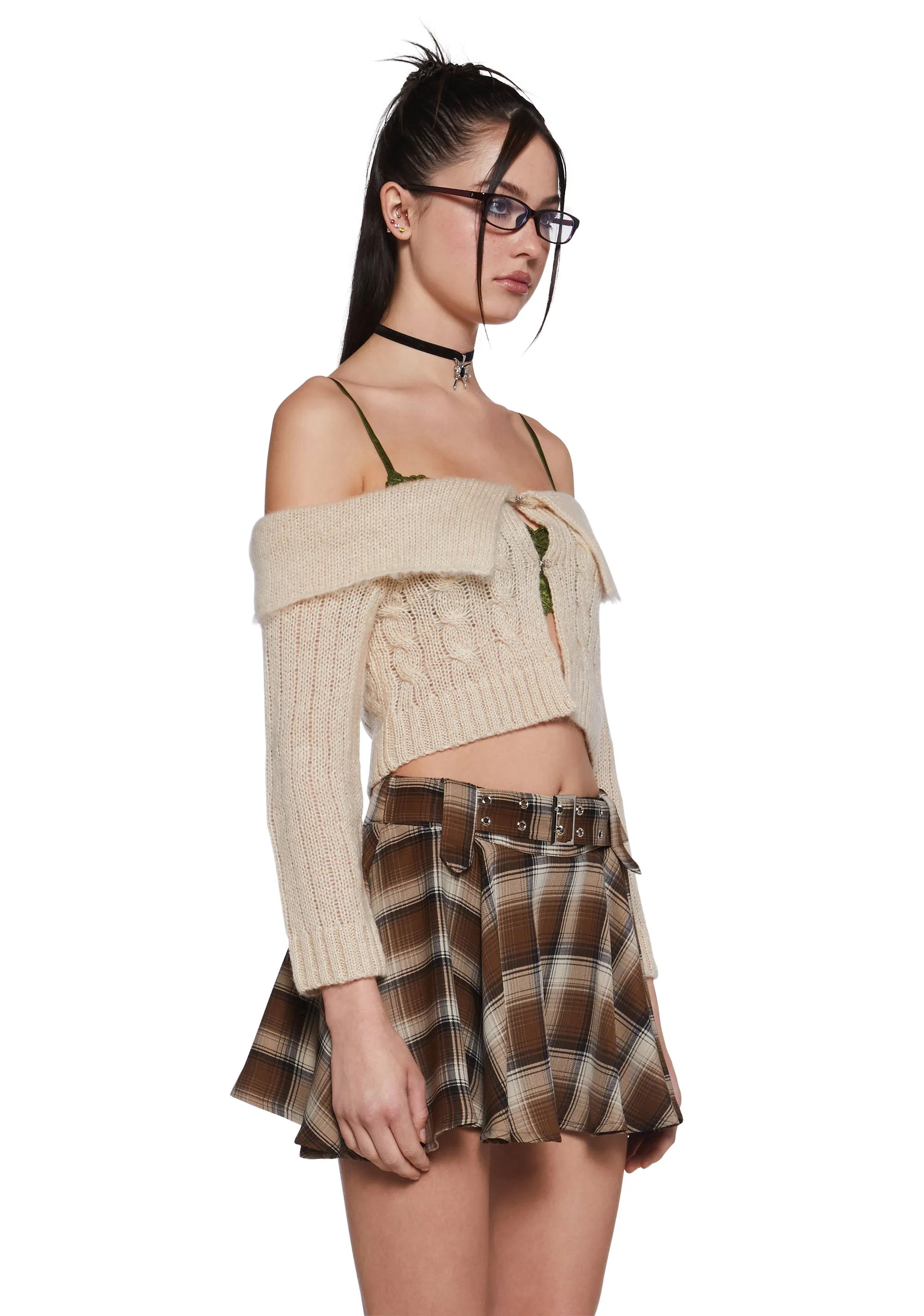 Tutoring Hours Cropped Sweater sold by Dolls Kill product image thumbnail 3