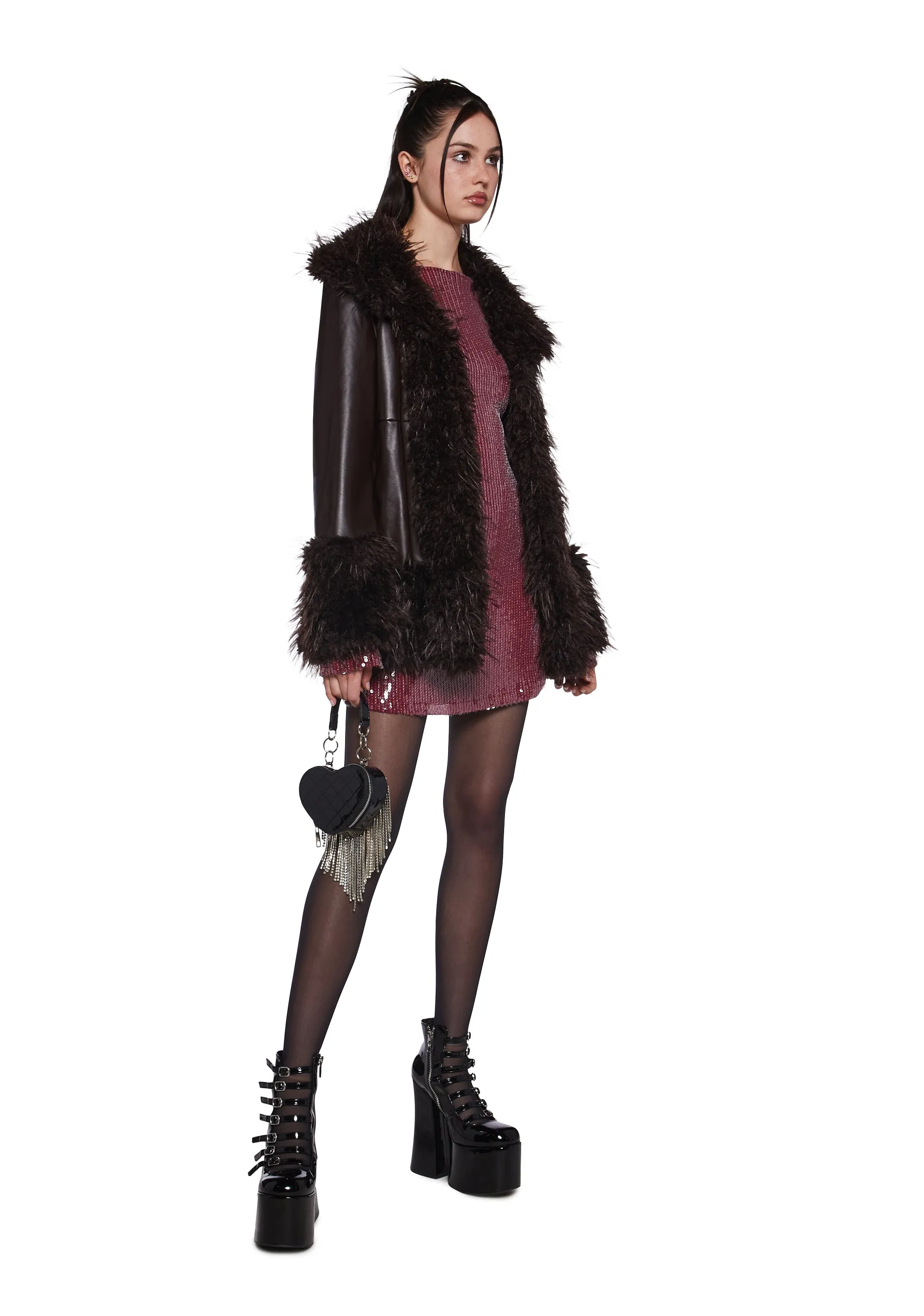 Genuine Jealousy Vegan Leather Coat sold by Dolls Kill product image thumbnail 2