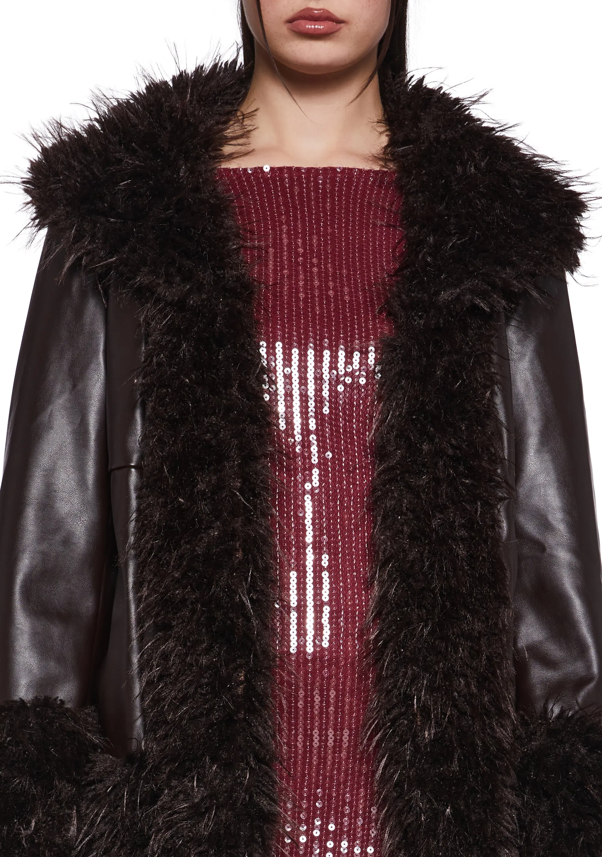 Genuine Jealousy Vegan Leather Coat sold by Dolls Kill product image thumbnail 5