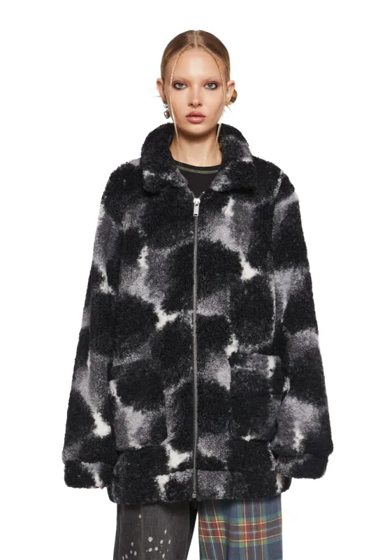 Donโt Overthink it Sherpa Jacket sold by Dolls Kill