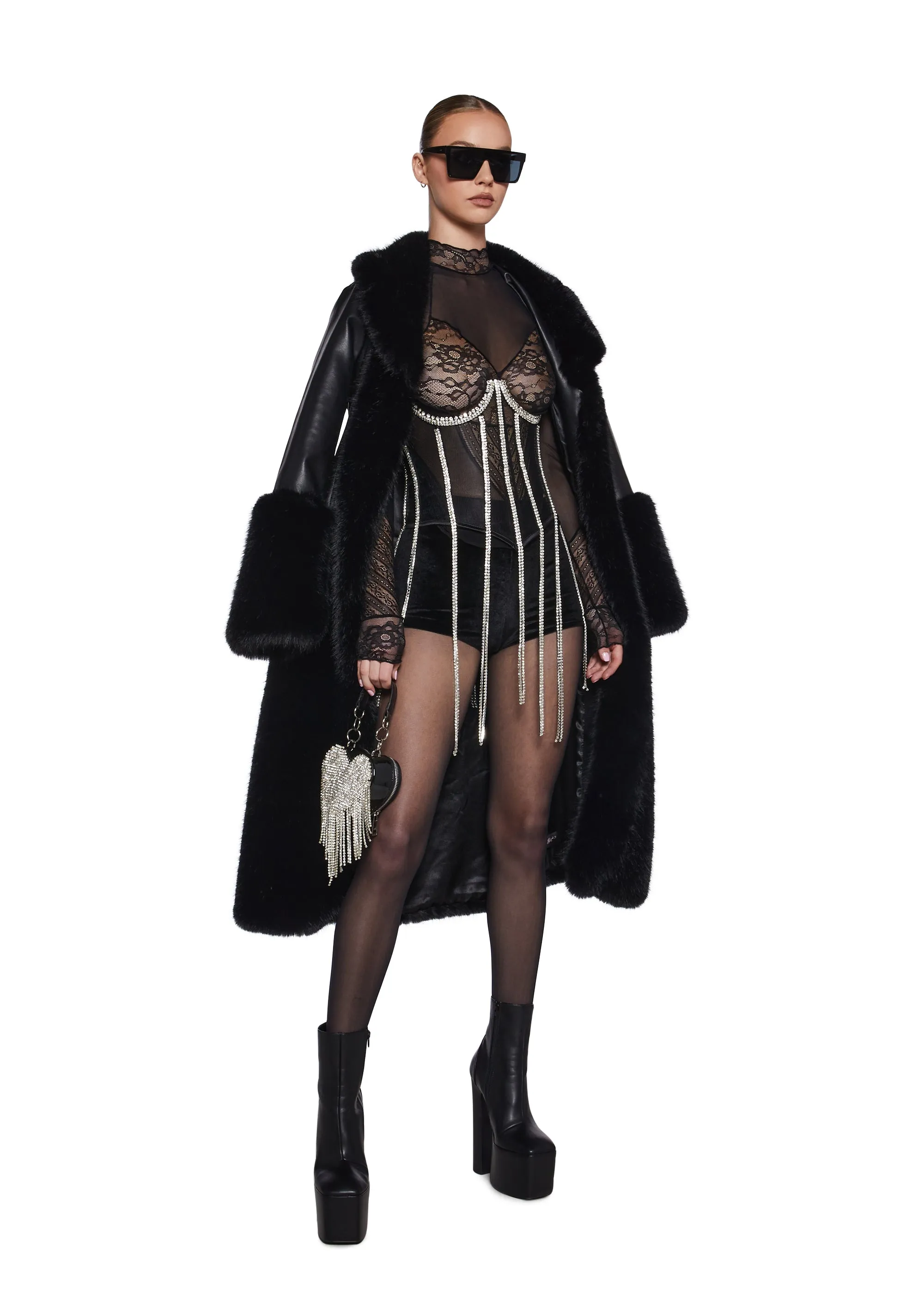 Glittering Spotlight Underbust Corset sold by Dolls Kill product image thumbnail 2