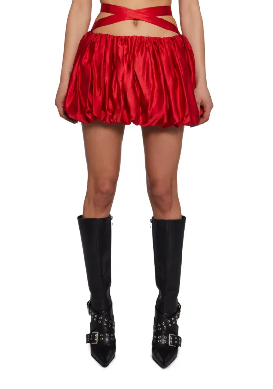 Rebellious Flirt Bubble Mini Skirt sold by Dolls Kill