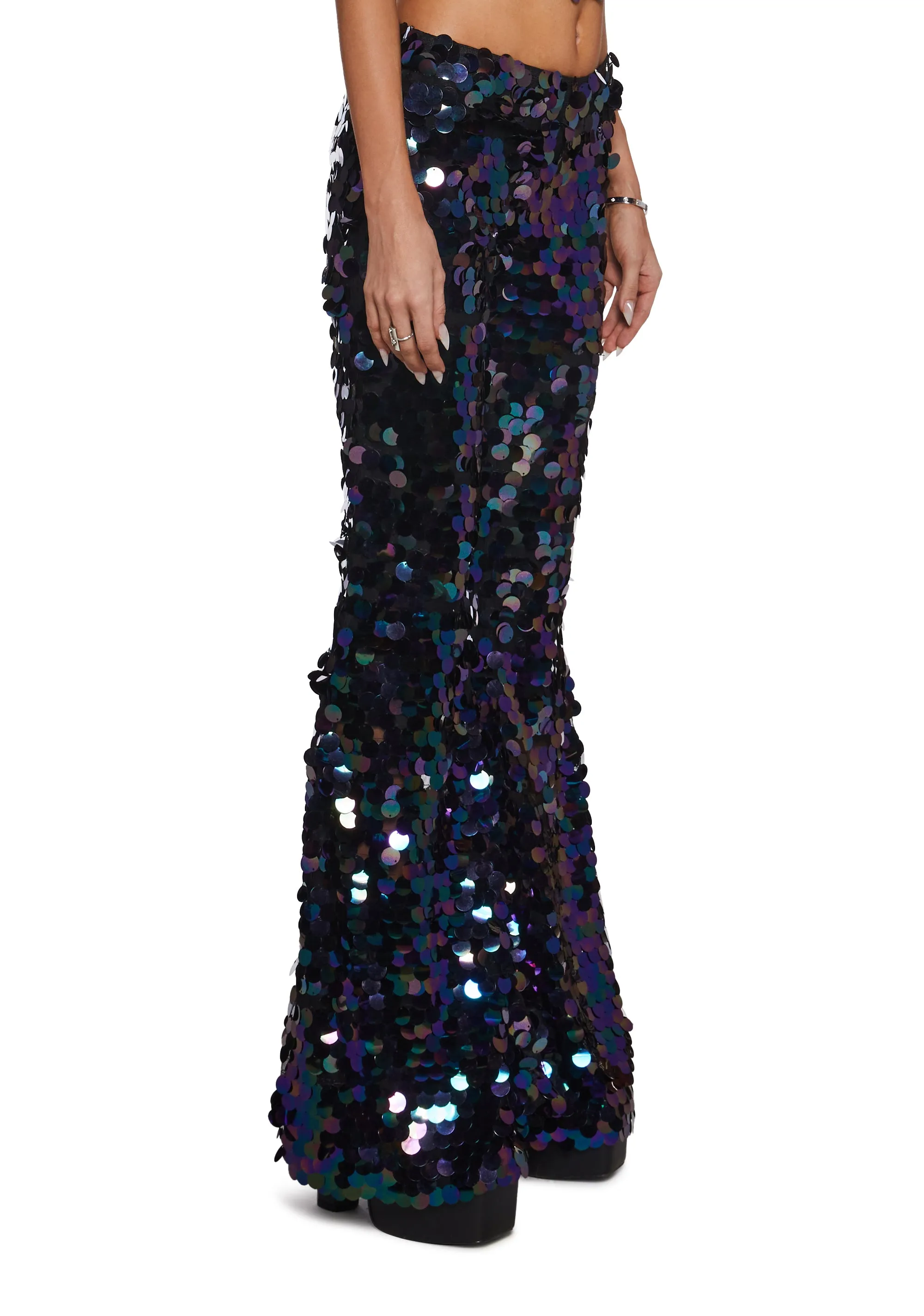 Lights Of Lust Flare Pants sold by Dolls Kill product image thumbnail 2