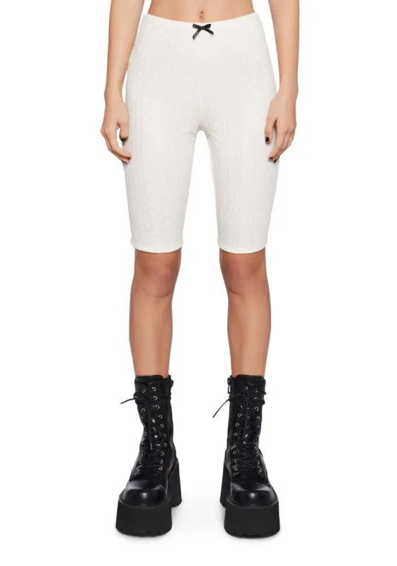 Best Bet Pointelle Biker Shorts sold by Dolls Kill