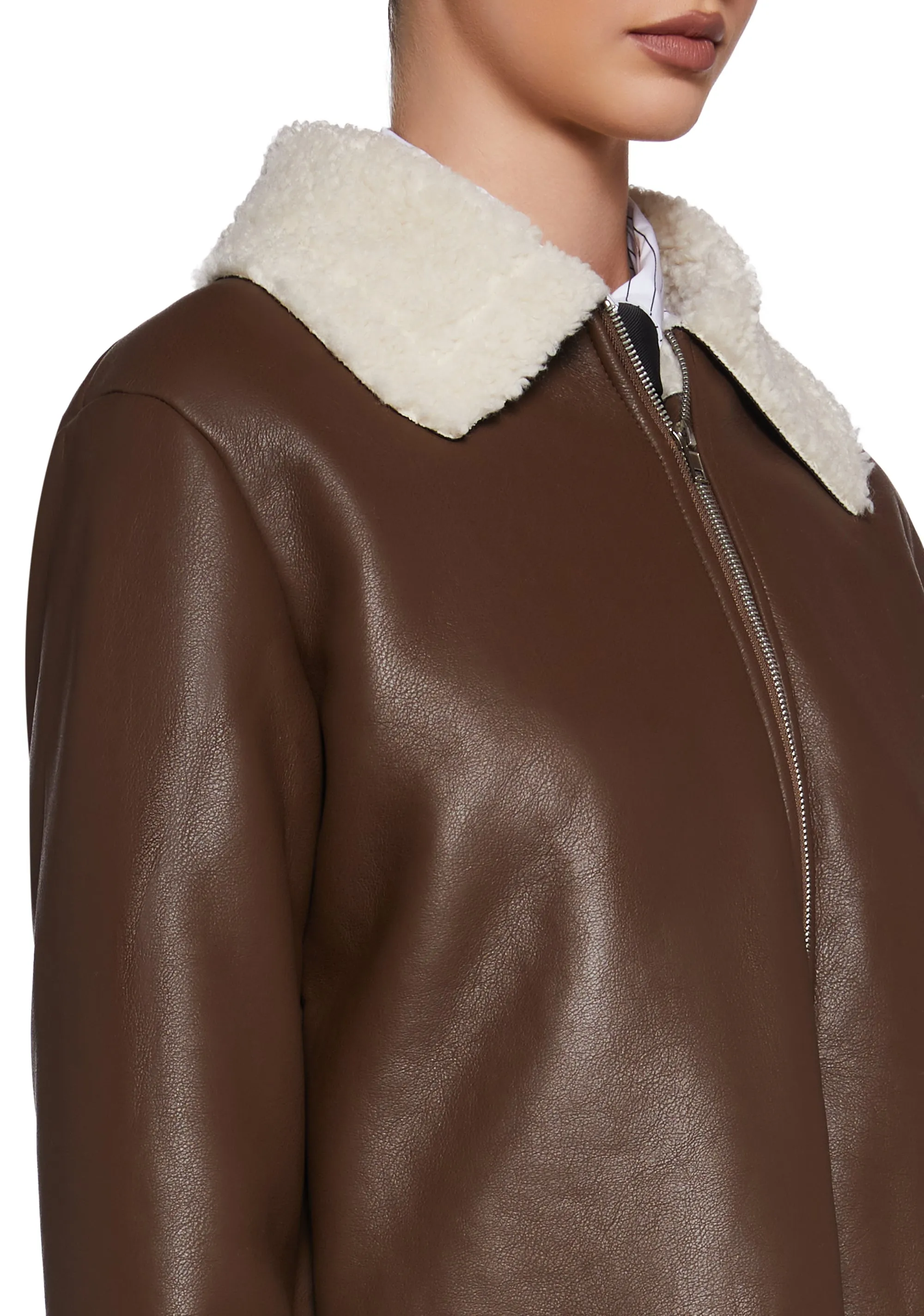 Spitfire Romance Vegan Leather Coat sold by Dolls Kill product image thumbnail 5