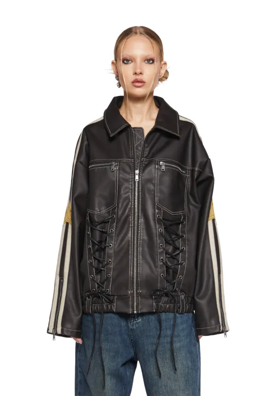 Rebel Paradise Moto Jacket sold by Dolls Kill