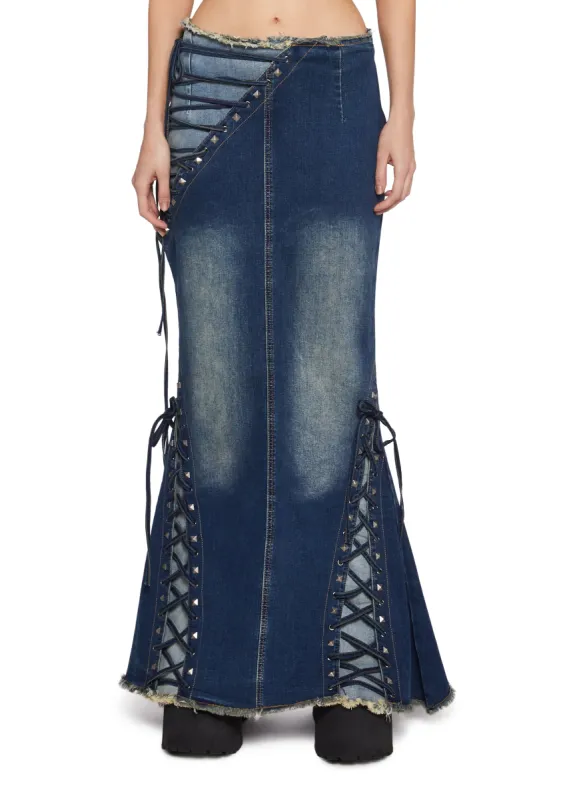 Misunderstood Tendencies Maxi Skirt sold by Dolls Kill