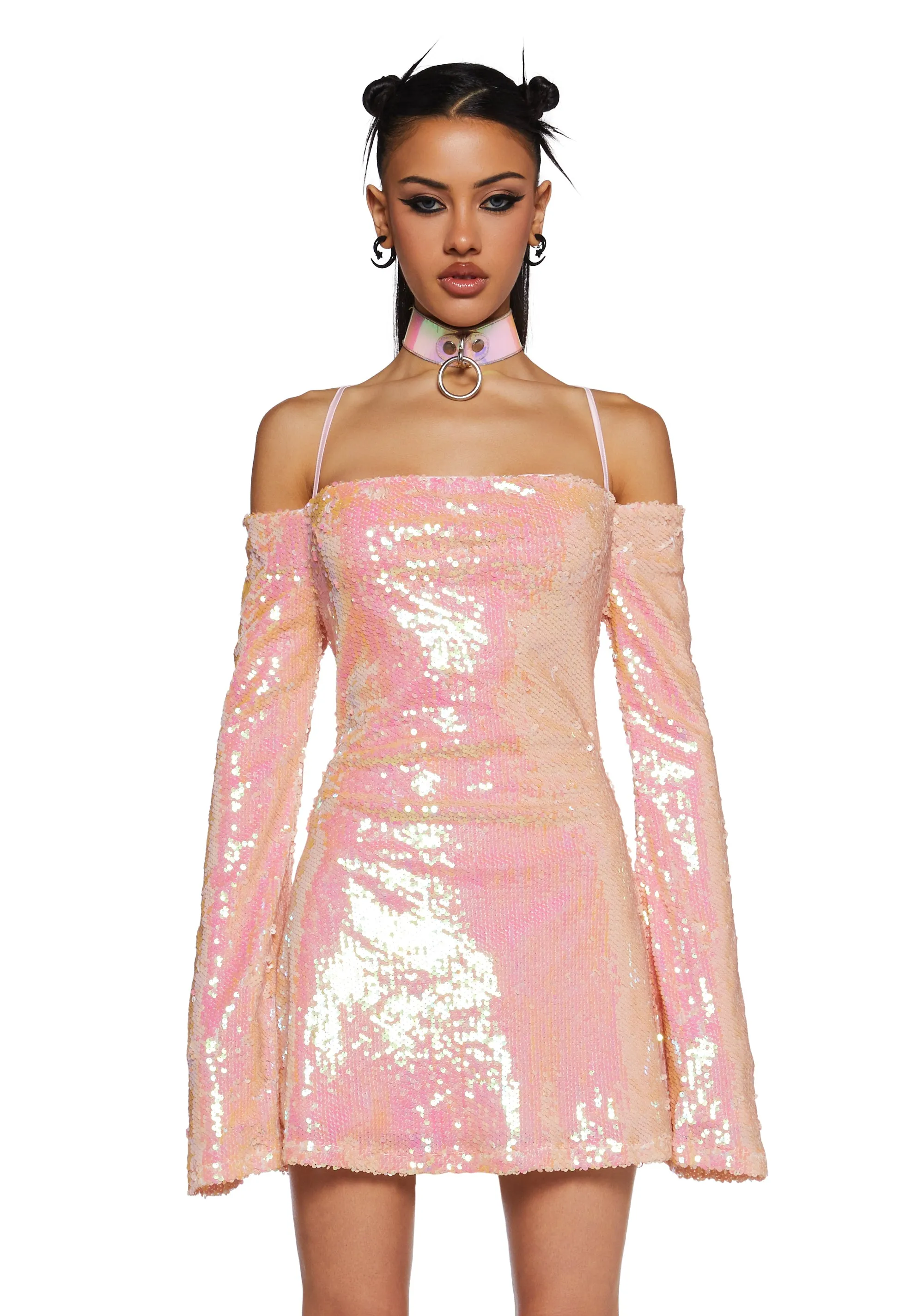 Starry Eyed Romance Mini Dress sold by Dolls Kill