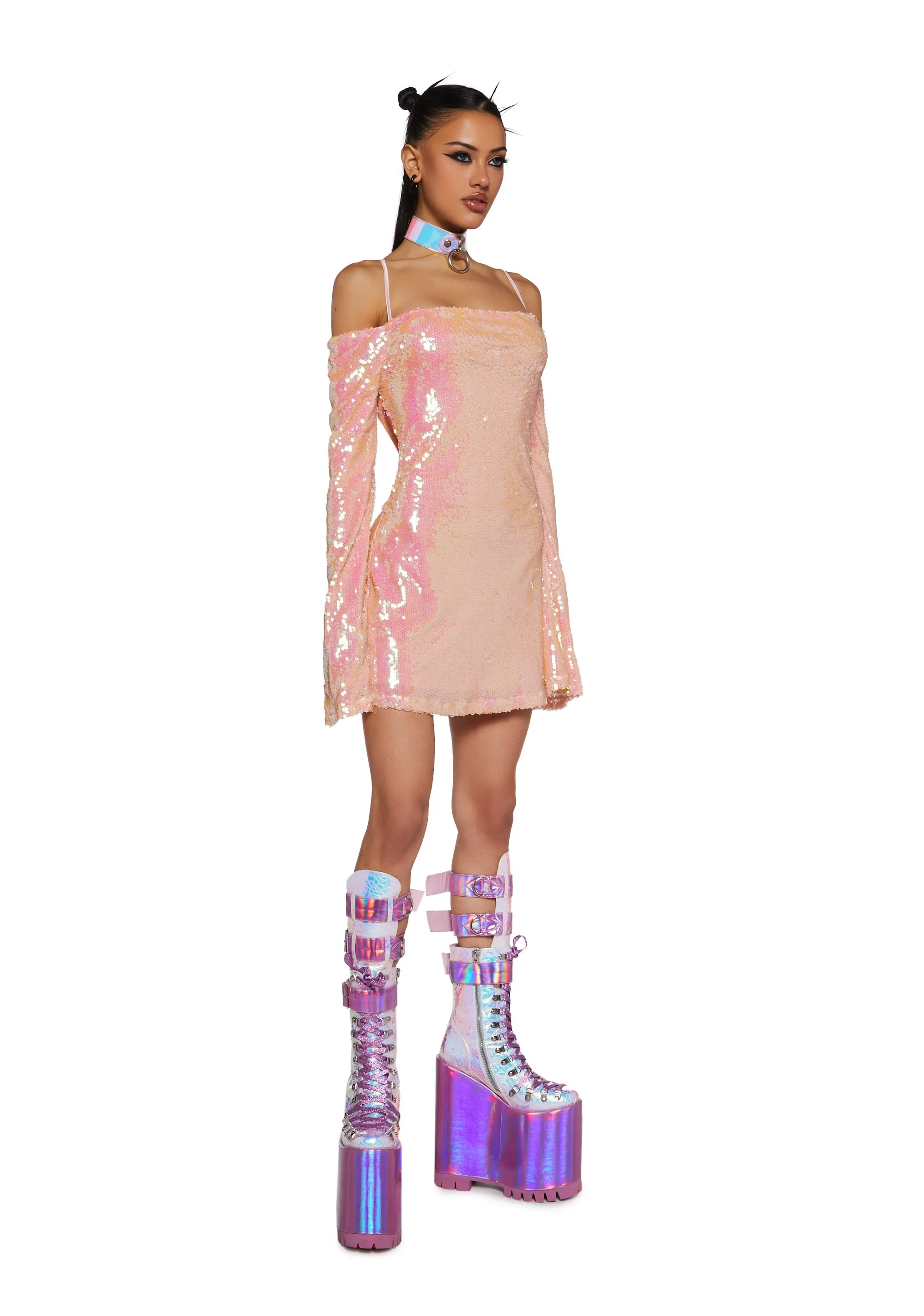 Starry Eyed Romance Mini Dress sold by Dolls Kill product image thumbnail 2