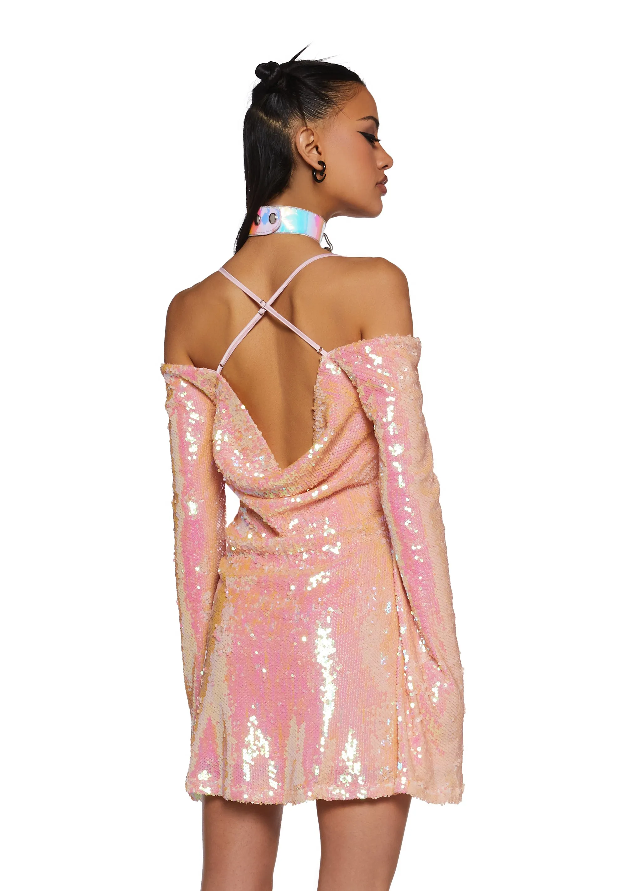 Starry Eyed Romance Mini Dress sold by Dolls Kill product image thumbnail 3