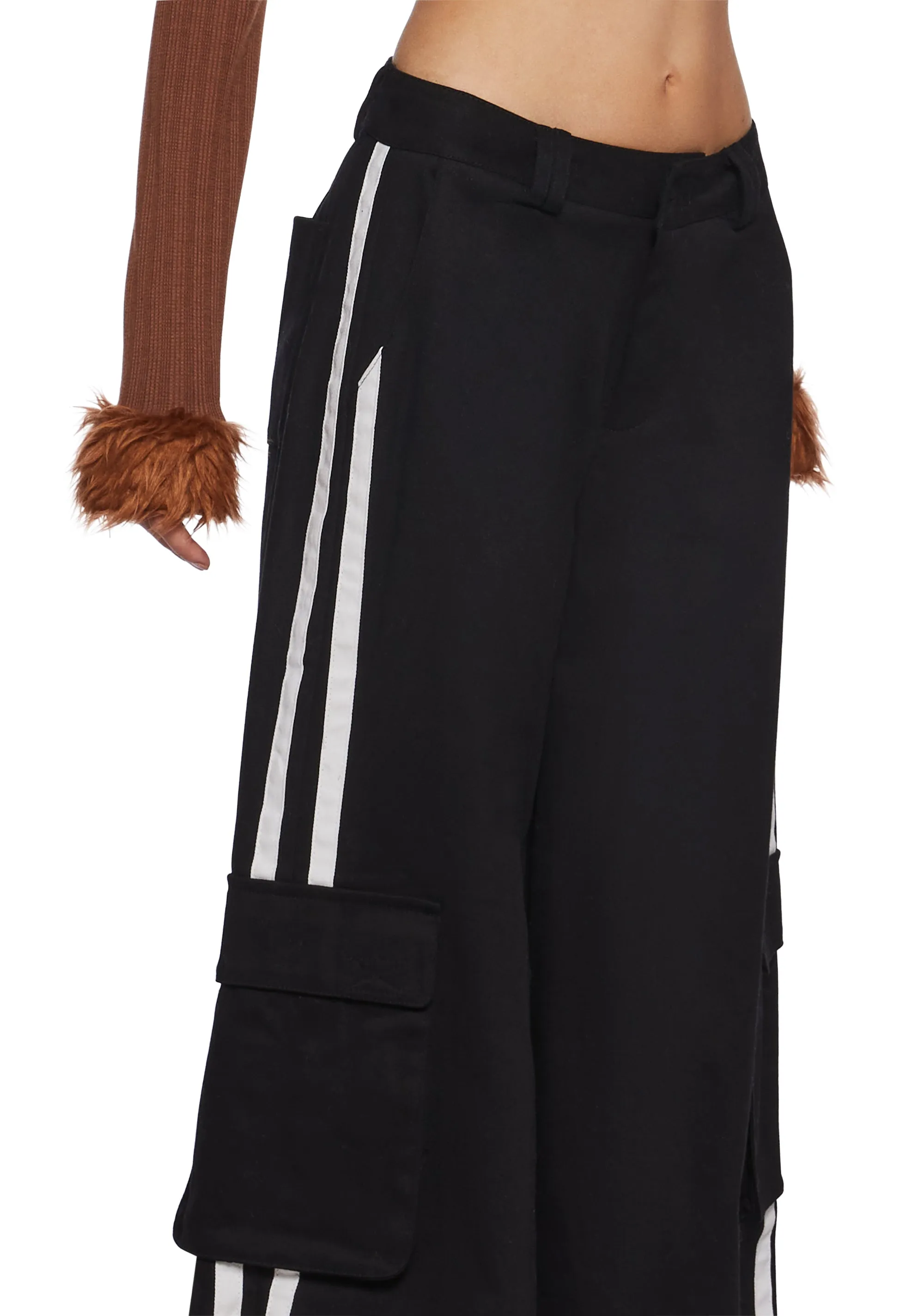 Have You Crushing Wide Leg Cargo Pants sold by Dolls Kill product image thumbnail 5