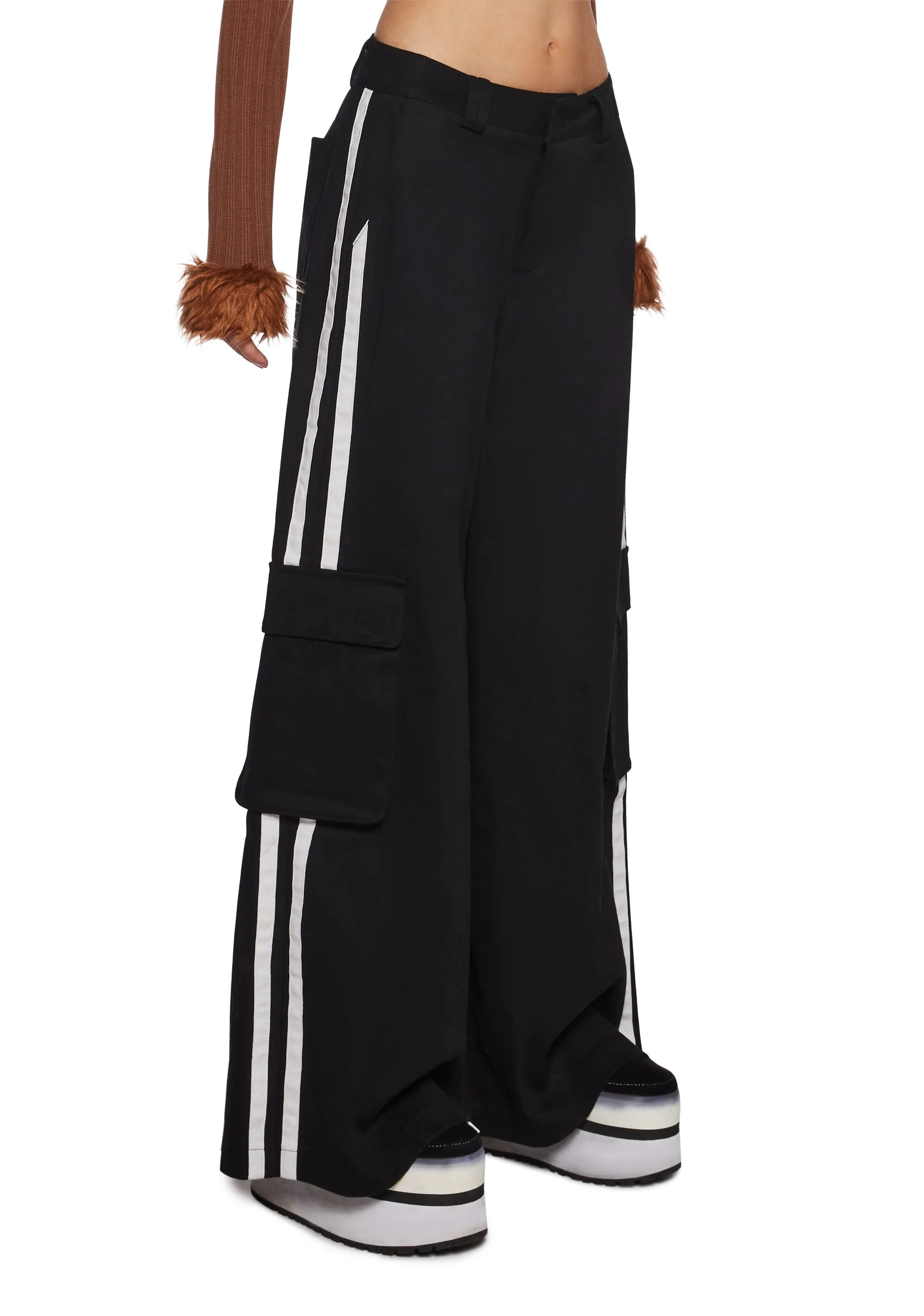 Have You Crushing Wide Leg Cargo Pants sold by Dolls Kill product image thumbnail 3