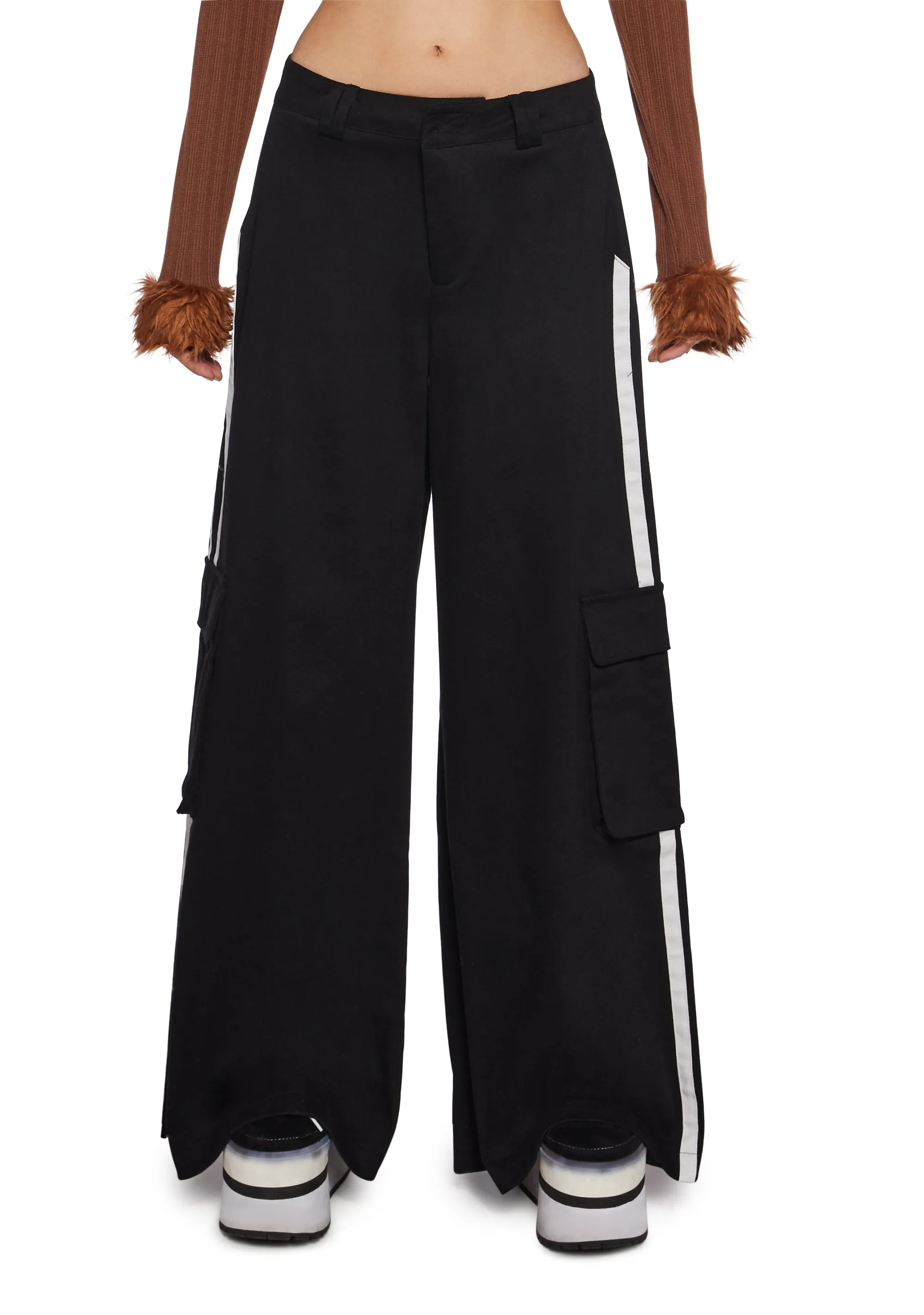 Have You Crushing Wide Leg Cargo Pants sold by Dolls Kill