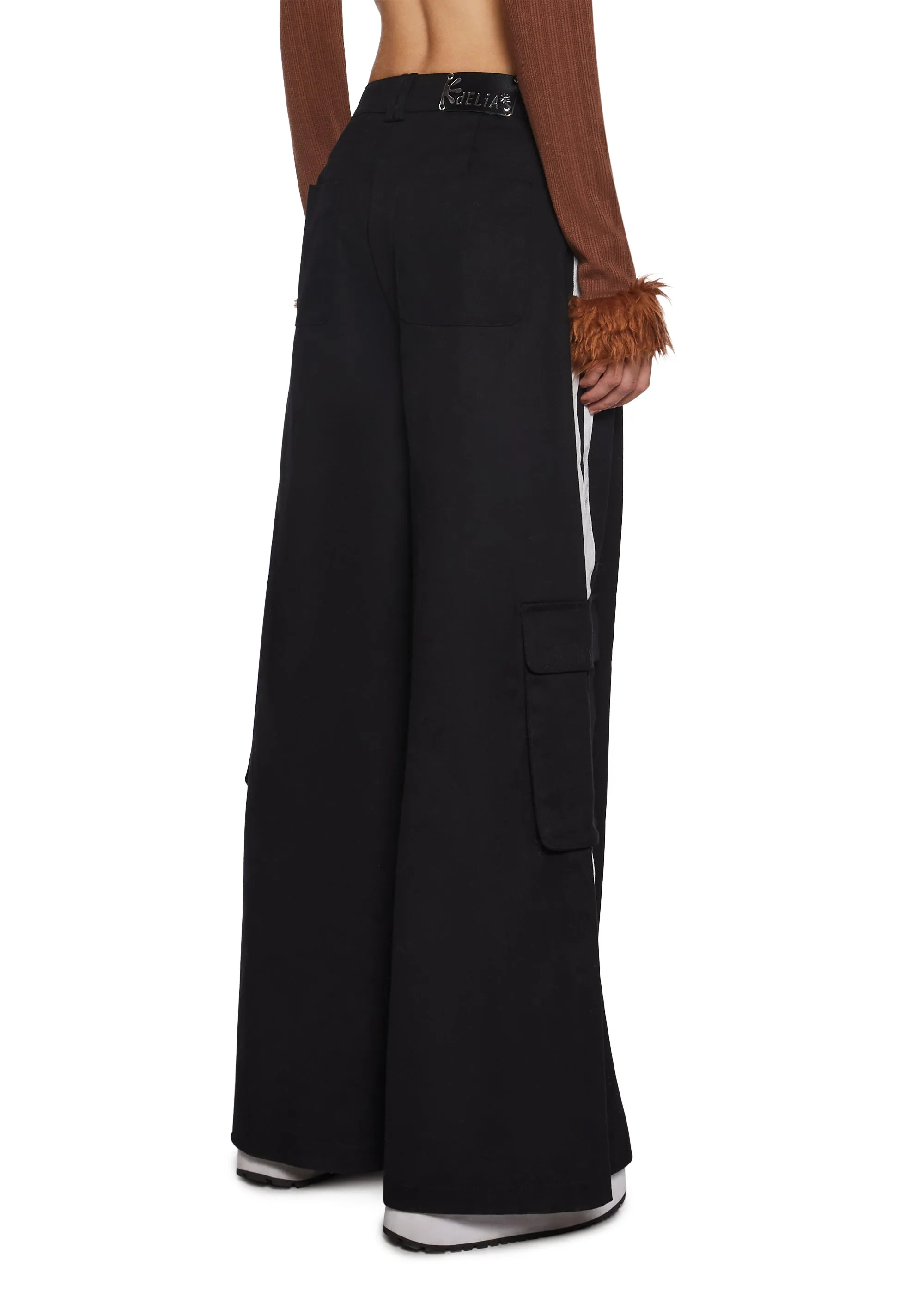 Have You Crushing Wide Leg Cargo Pants sold by Dolls Kill product image thumbnail 4