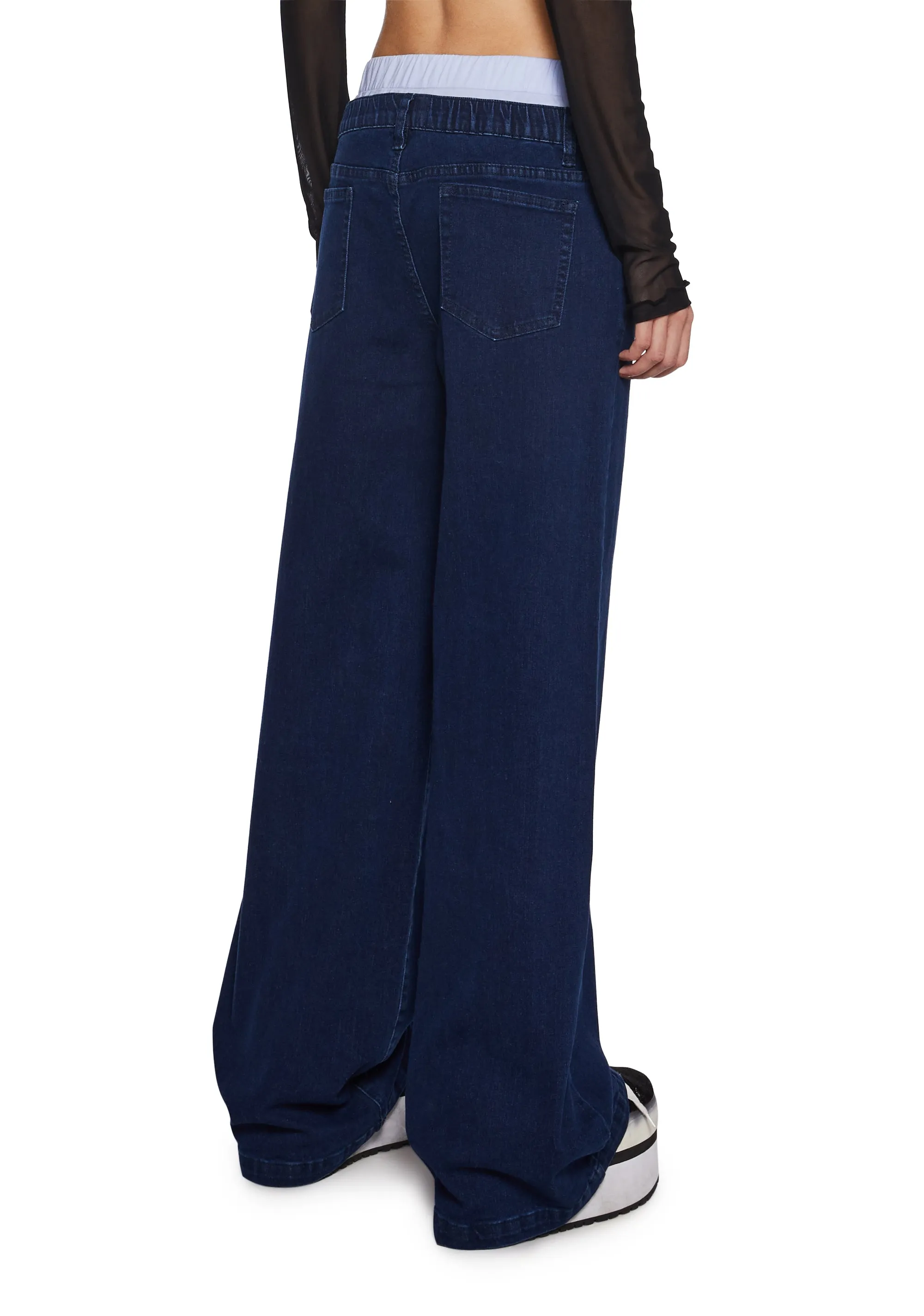 It’s So Over Boxer Wide Leg Jeans sold by Dolls Kill product image thumbnail 4