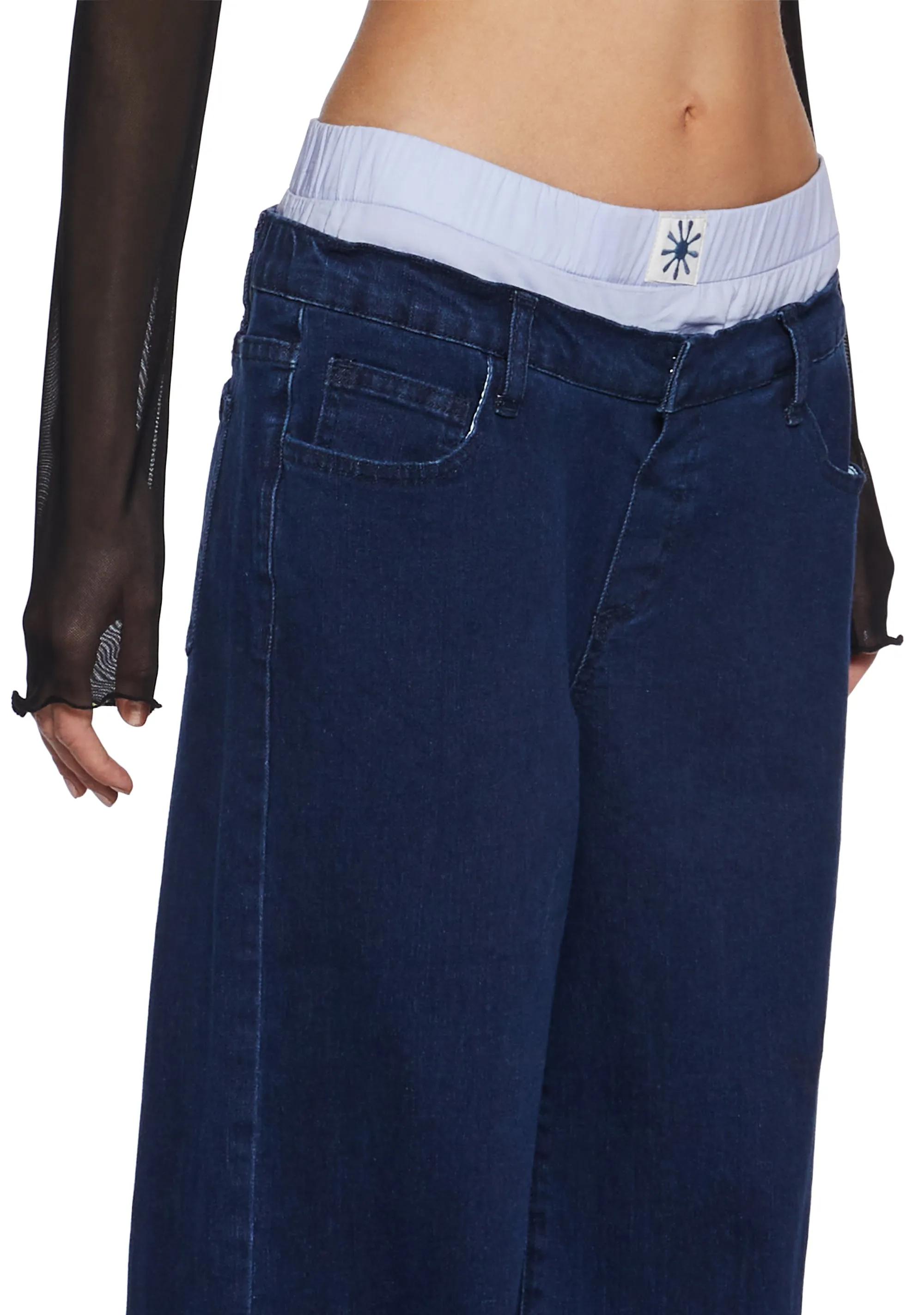 It’s So Over Boxer Wide Leg Jeans sold by Dolls Kill product image thumbnail 2