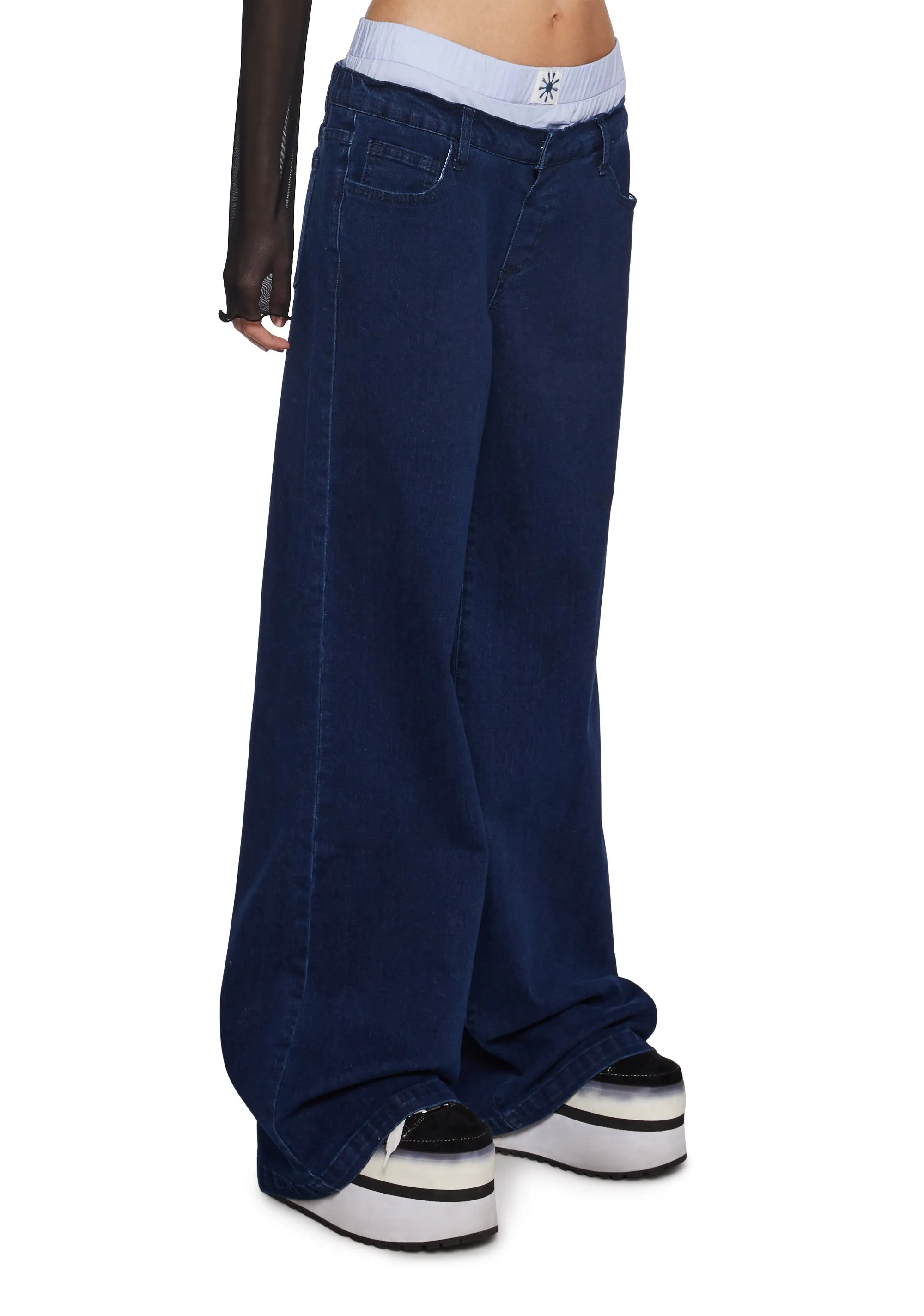 It’s So Over Boxer Wide Leg Jeans sold by Dolls Kill product image thumbnail 3