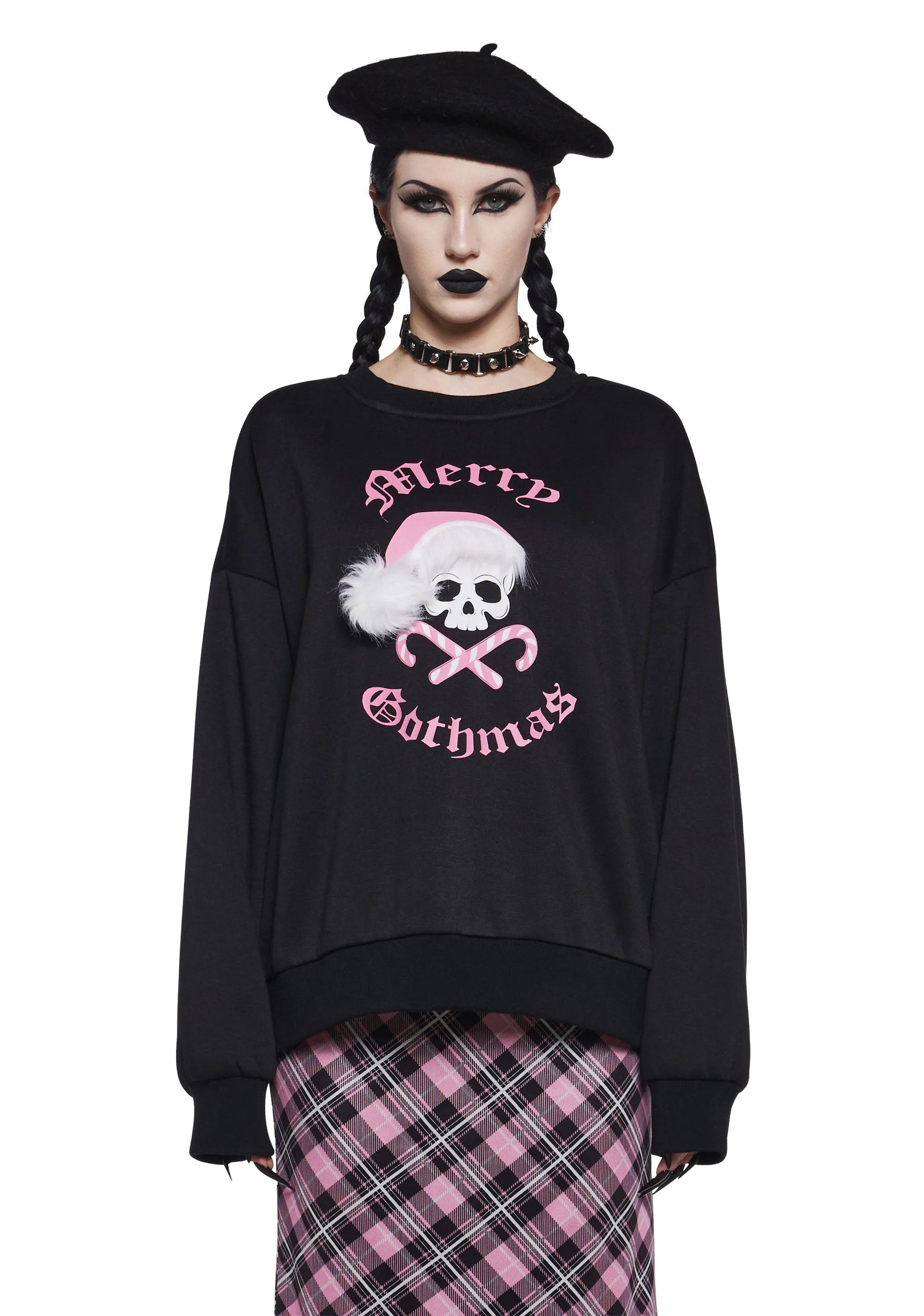 Gothic Tidings Sweatshirt sold by Dolls Kill