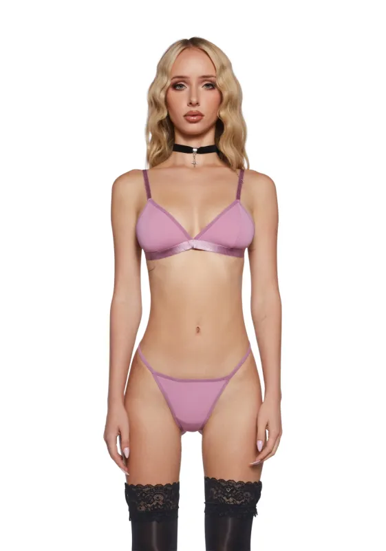 Awe Struck Bralette - Mauve sold by Dolls Kill