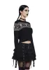 Macabre Wishes Crop Sweater sold by Dolls Kill