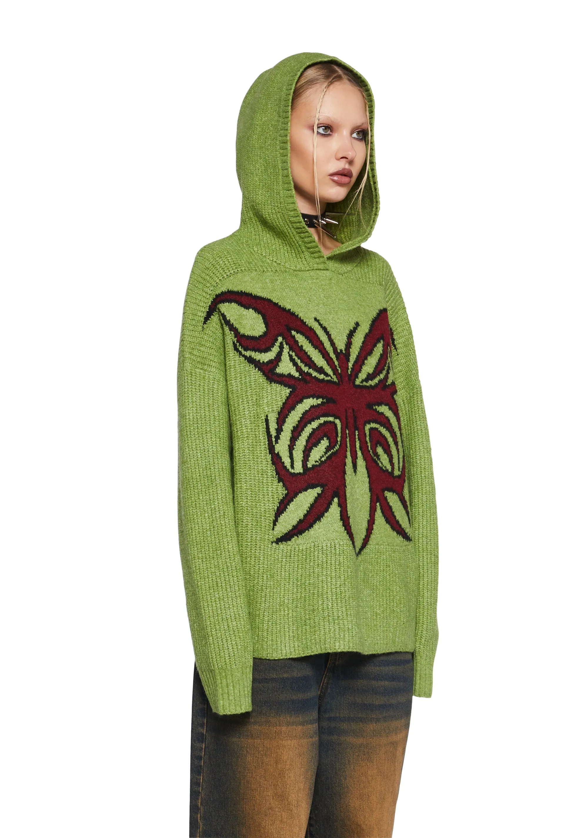 Ordinary Day Knit Hoodie sold by Dolls Kill product image thumbnail 3