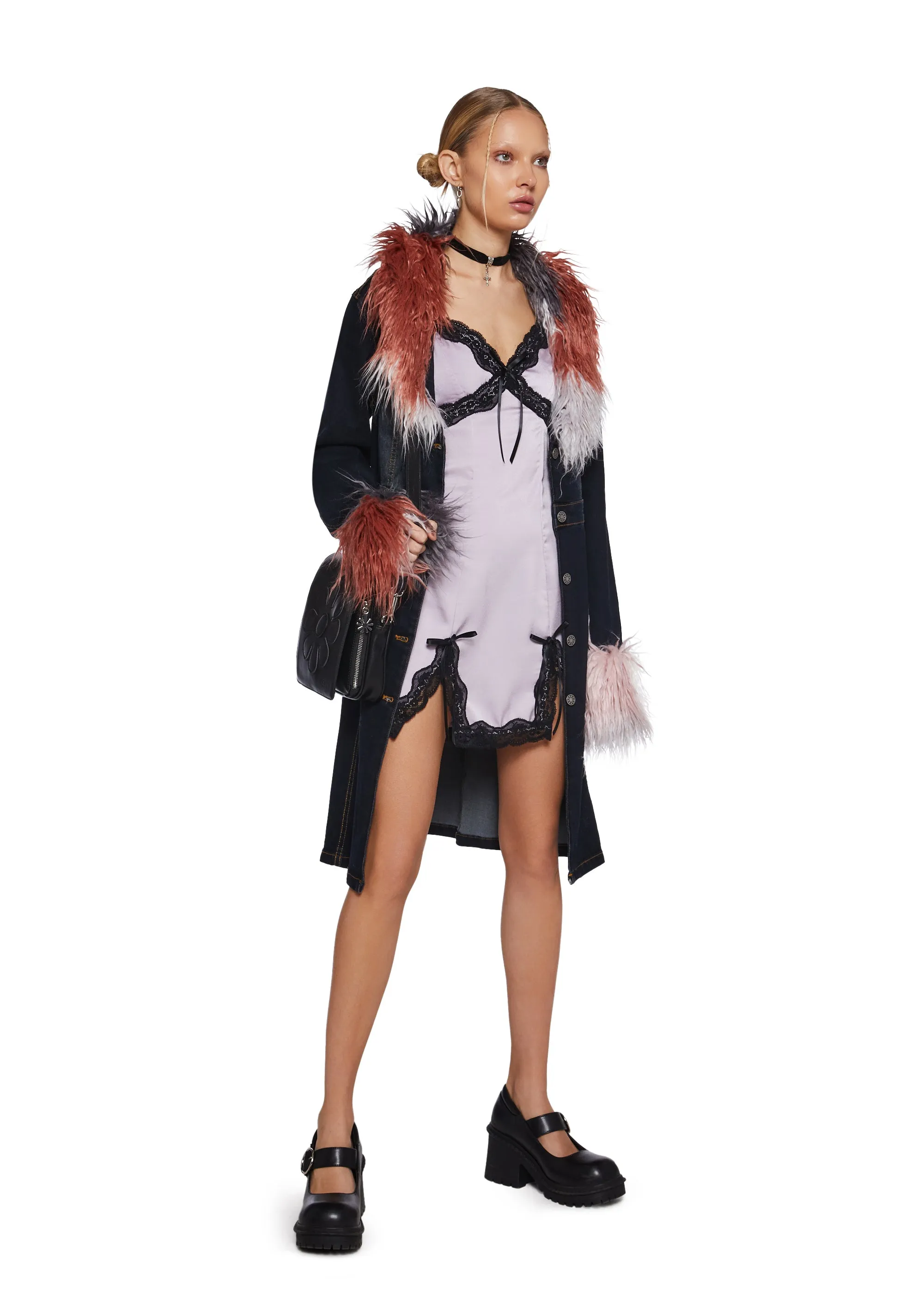 A Sorta Fairytale Slip Dress - Mauve sold by Dolls Kill product image thumbnail 2