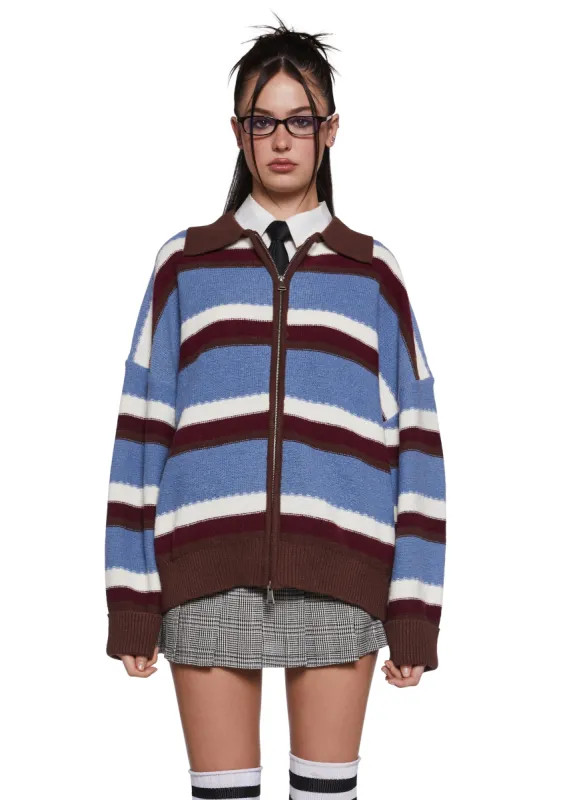 Existential Time Crisis Zip-Up Cardigan sold by Dolls Kill