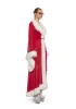 Feminine Fantasy Sheer Robe - Red sold by Dolls Kill