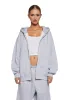 Indulge Me Zip-Up Hoodie - Gray sold by Dolls Kill