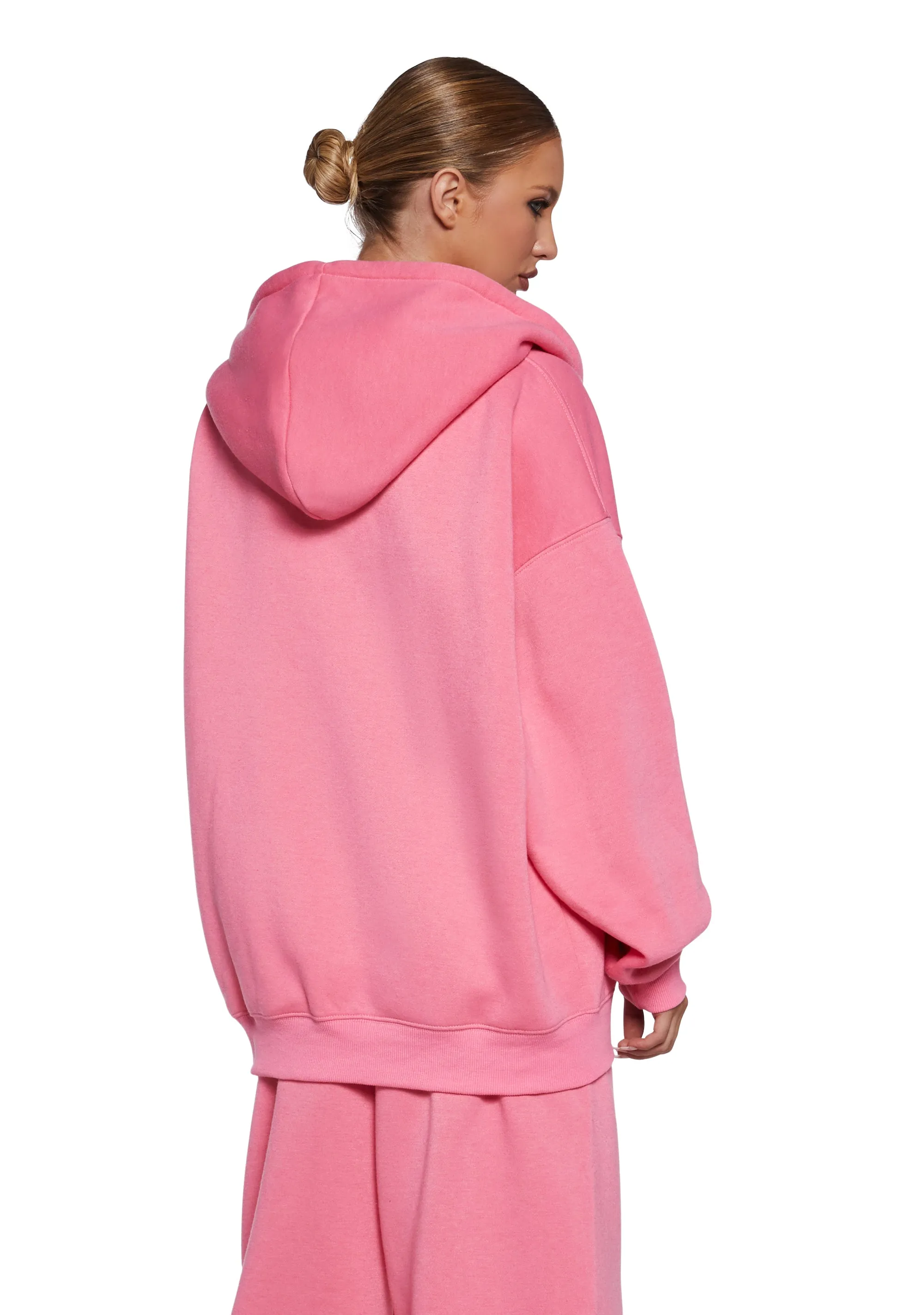 Indulge Me Zip-Up Hoodie - Pink sold by Dolls Kill product image thumbnail 4