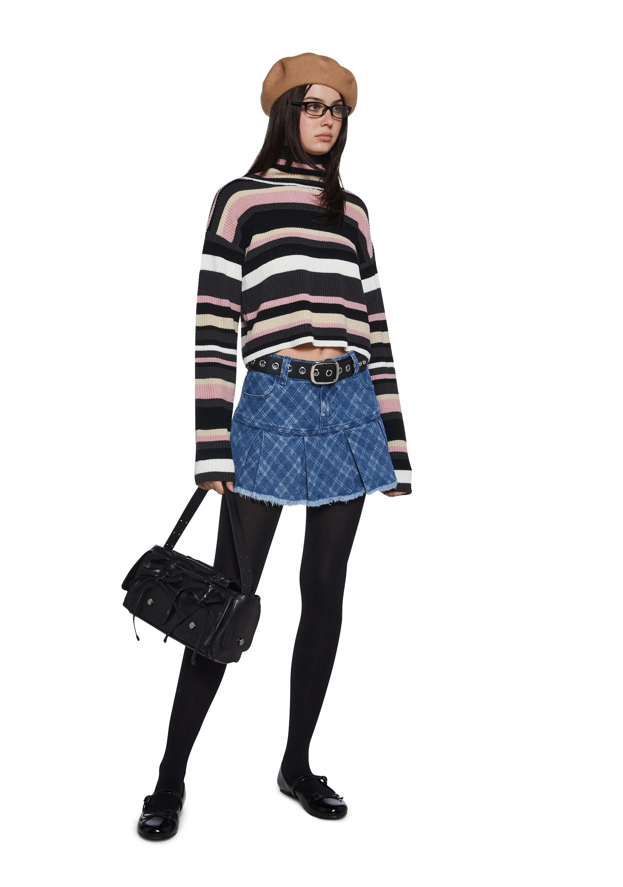Cool Breeze Turtleneck Sweater - Pink sold by Dolls Kill product image thumbnail 2